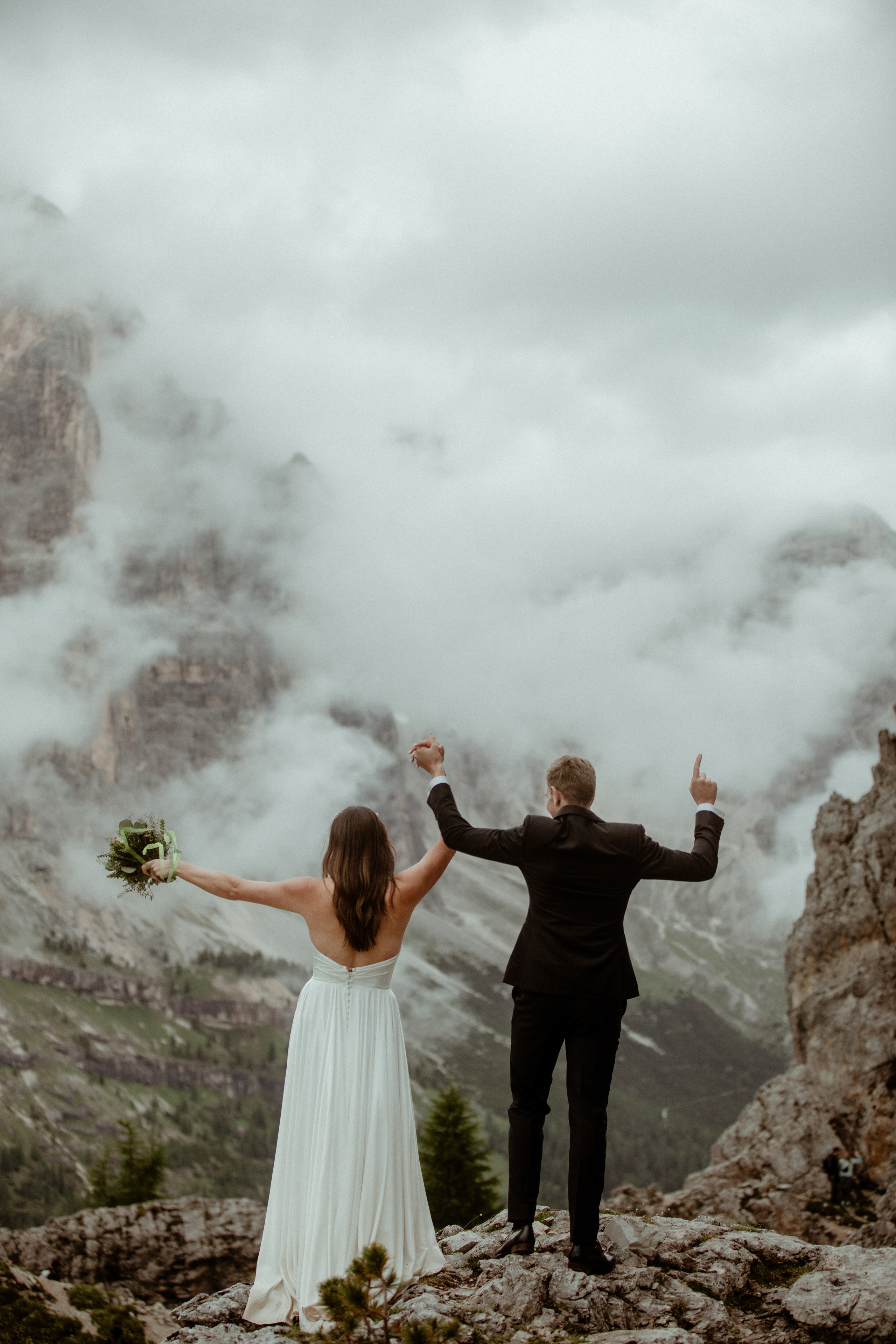 Elopement in the middle of Dolomites. Iceland elopement photographer & videographer