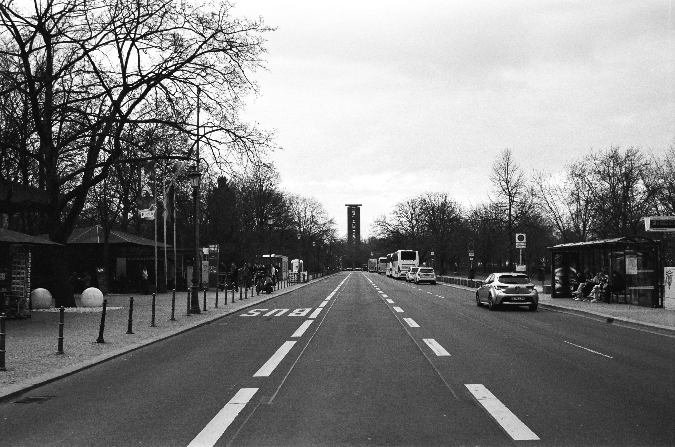 The Streets of Berlin in B&W