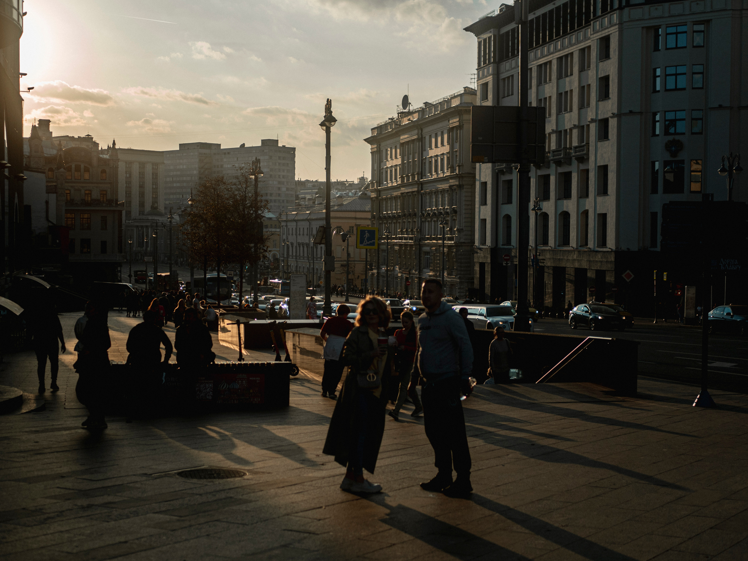 La vue depuis le haut du magasin « Detskiy Mir ». Photographe sur Cote d’Azur. Portraits de familles, couples, enfants, événements