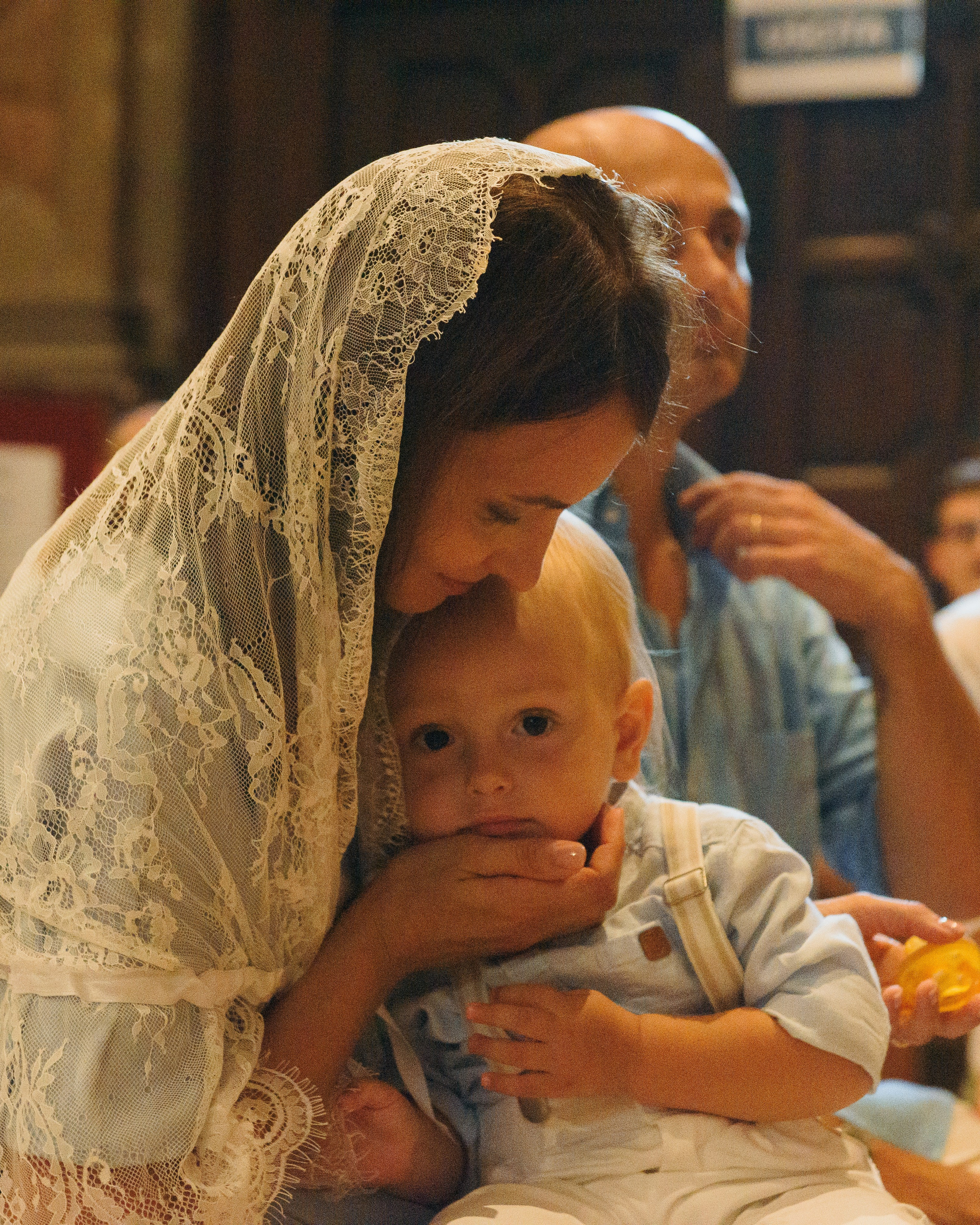 Family portraits for the baptism in Milan