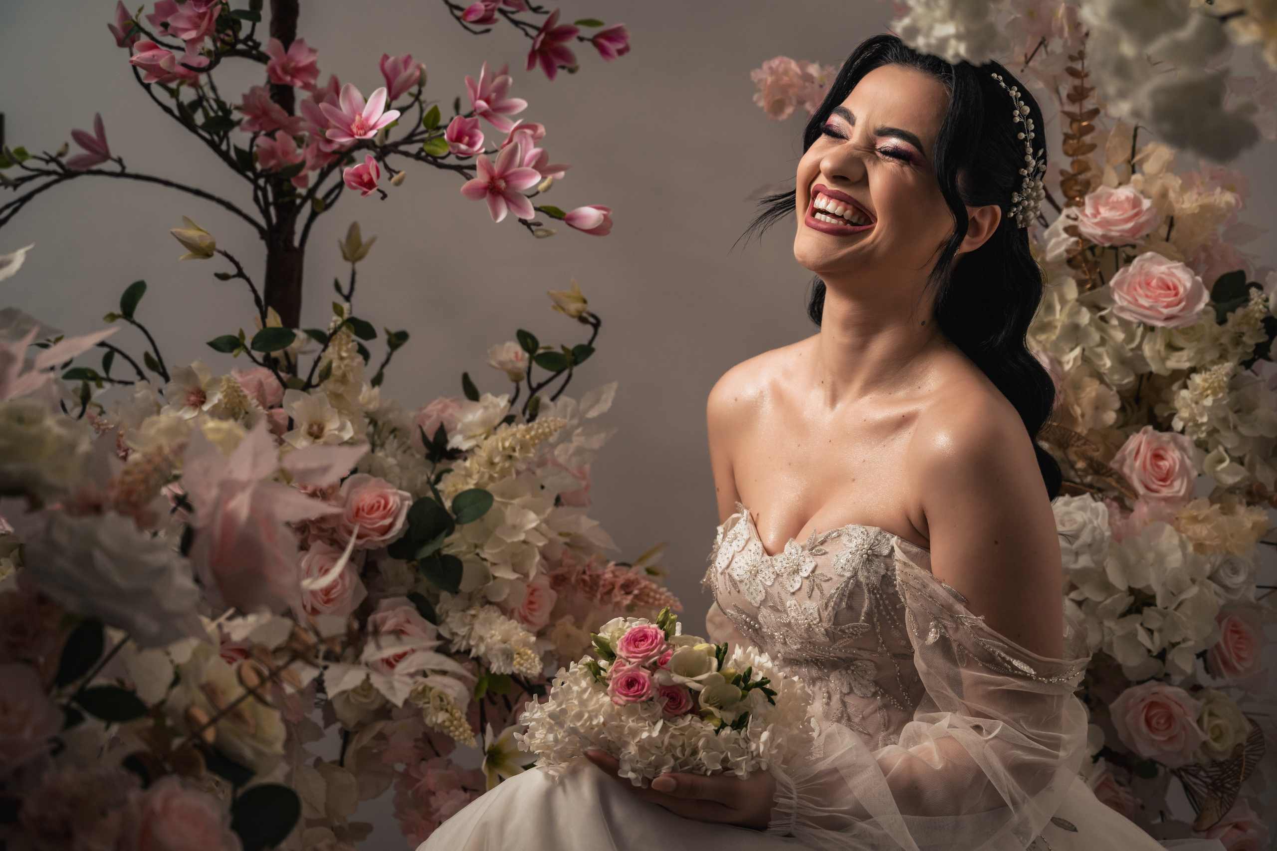 Portrait glamour de mariée – photographe professionnel Belgique.