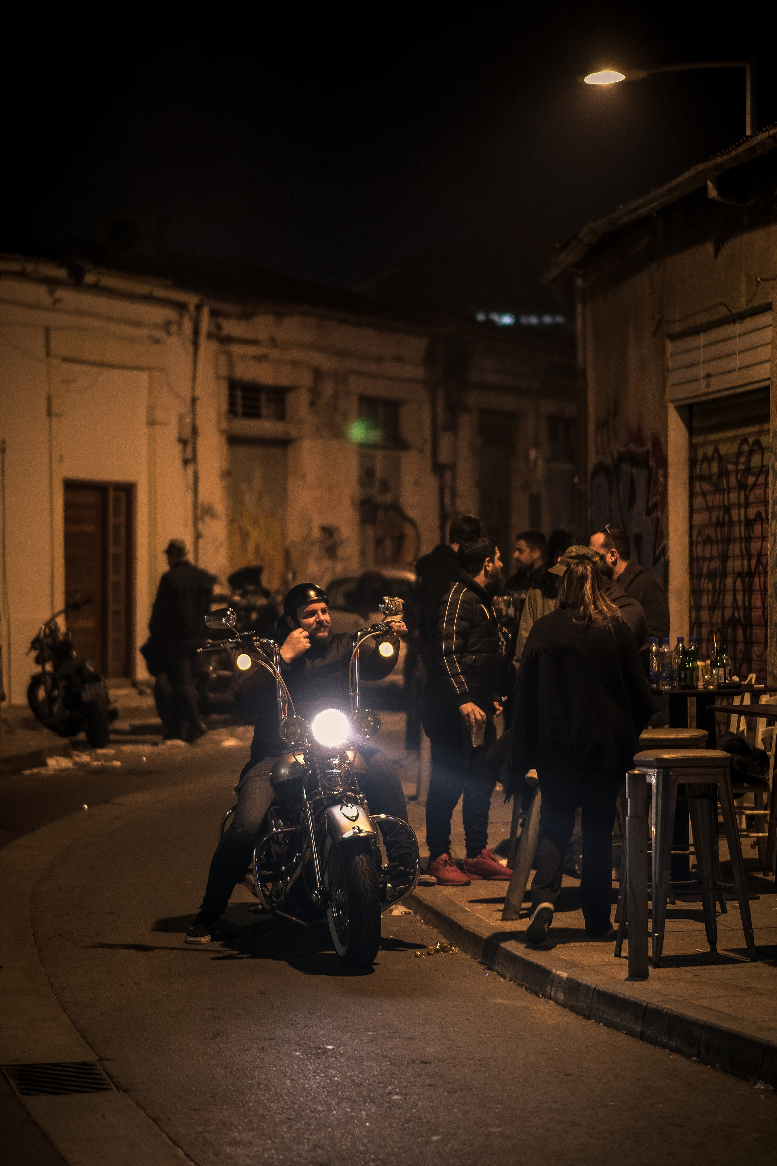 Bikers in Limassol City | Nights Street Photography | Cyprus