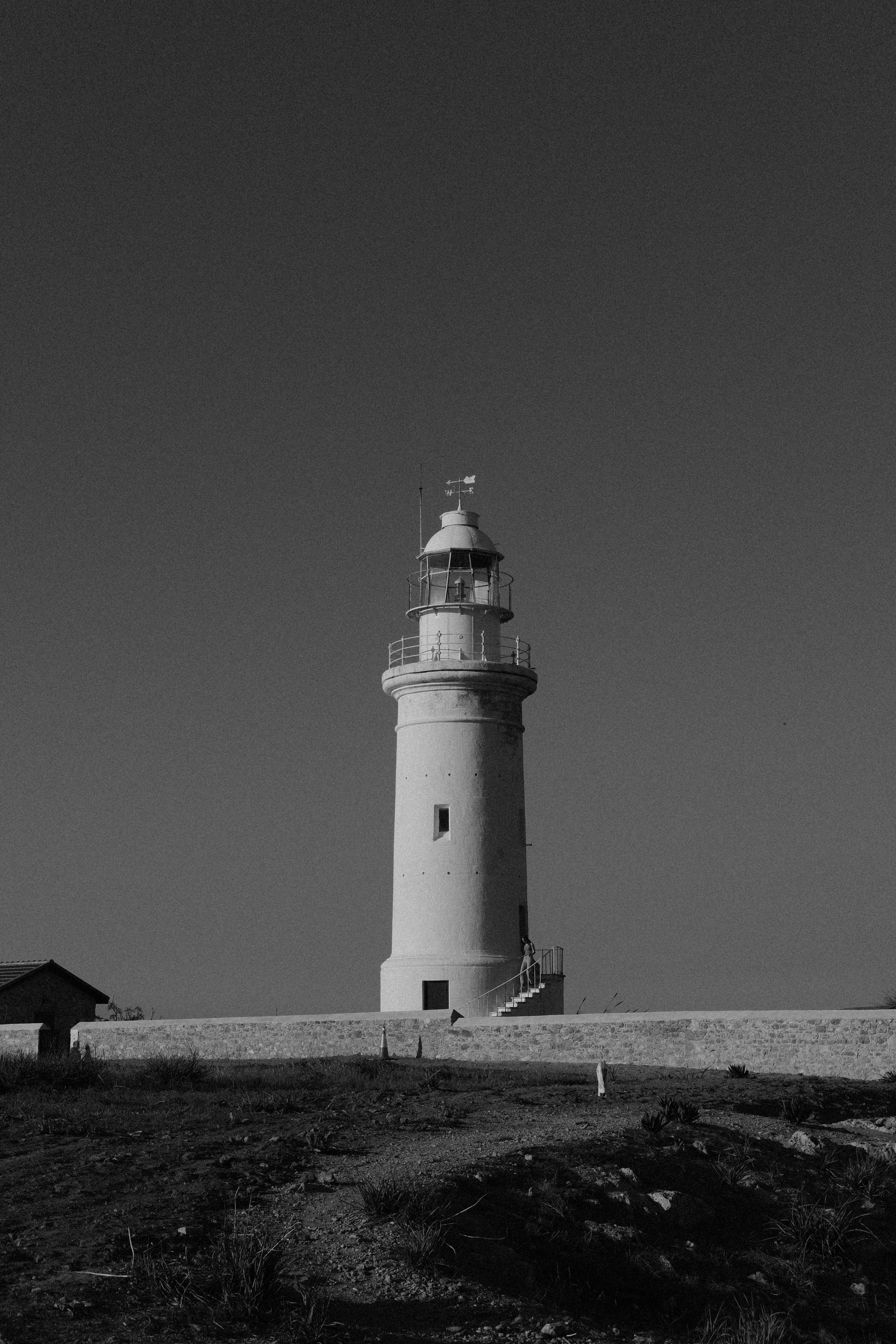 Paphos Lighthouse | Street Photography Cyprus | Black and White Photography