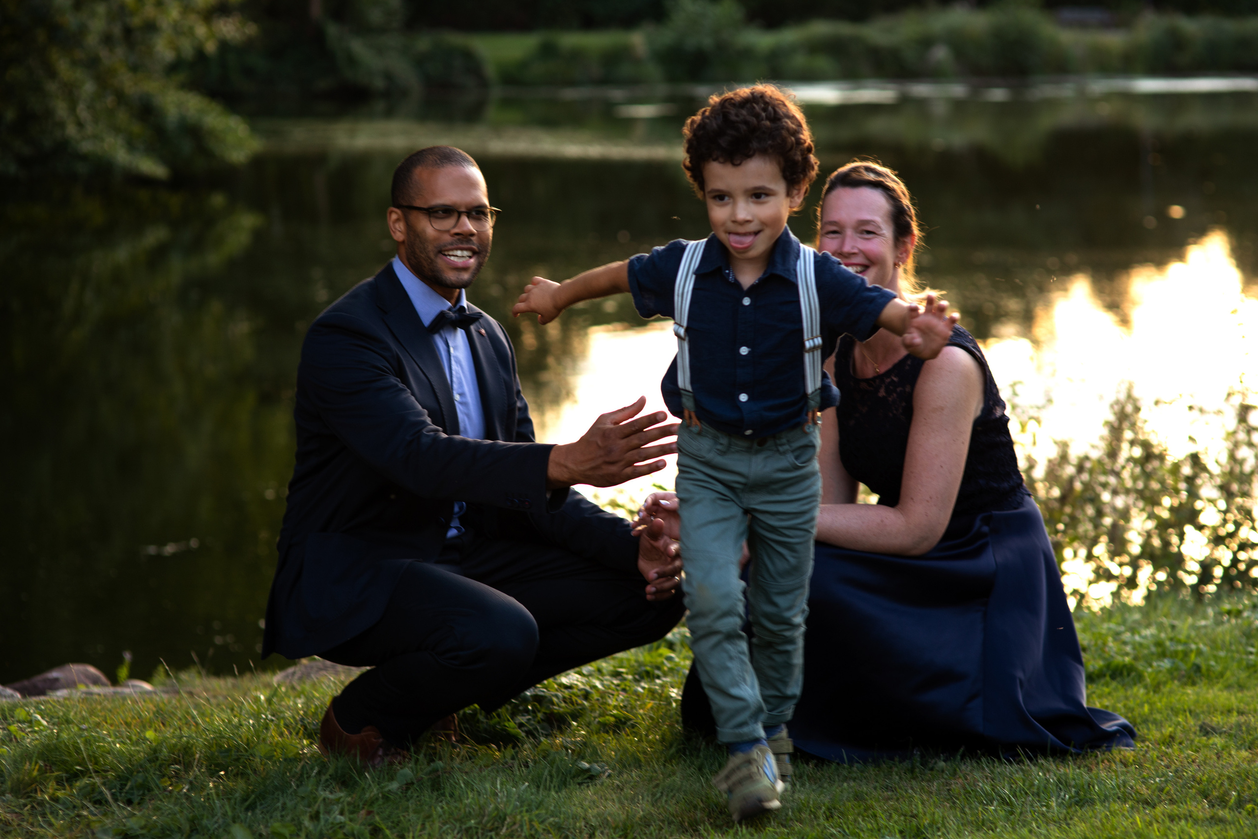 Familienbild bei der Hochzeit