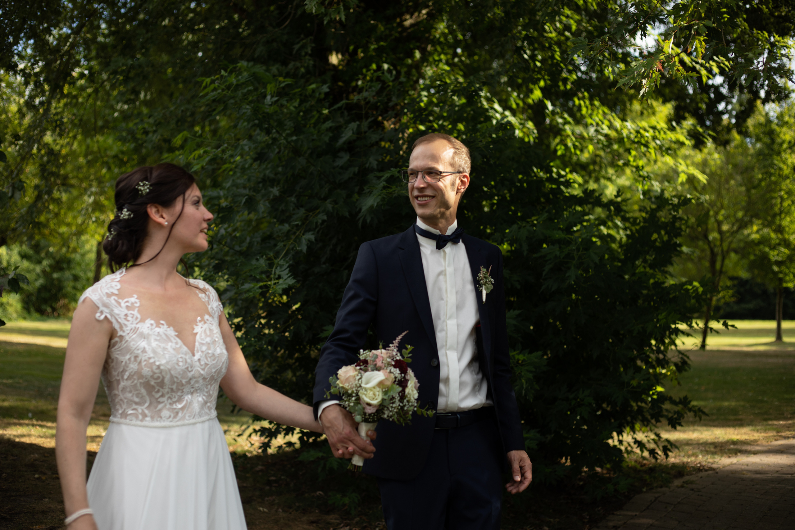 Romantische Hochzeit fotografieren in Emsland