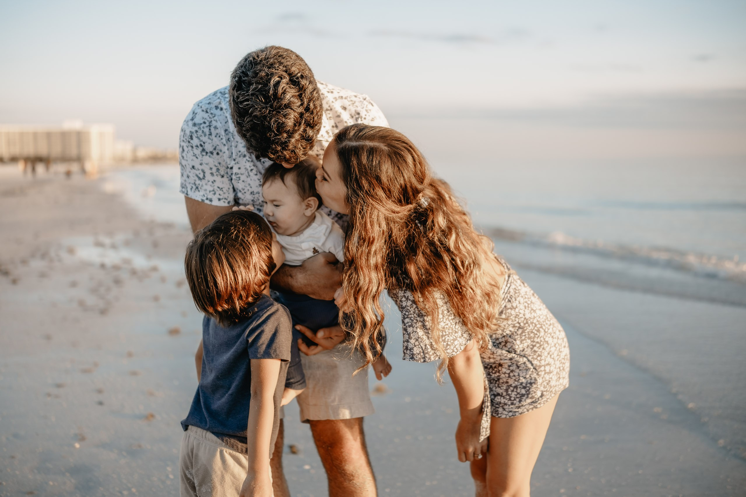 Love in Motion: A Family Sunset at Siesta Key. Your Florida Photographer | North Port | Port Charlotte | Venice | Sarasota | Maria Leonova Photography