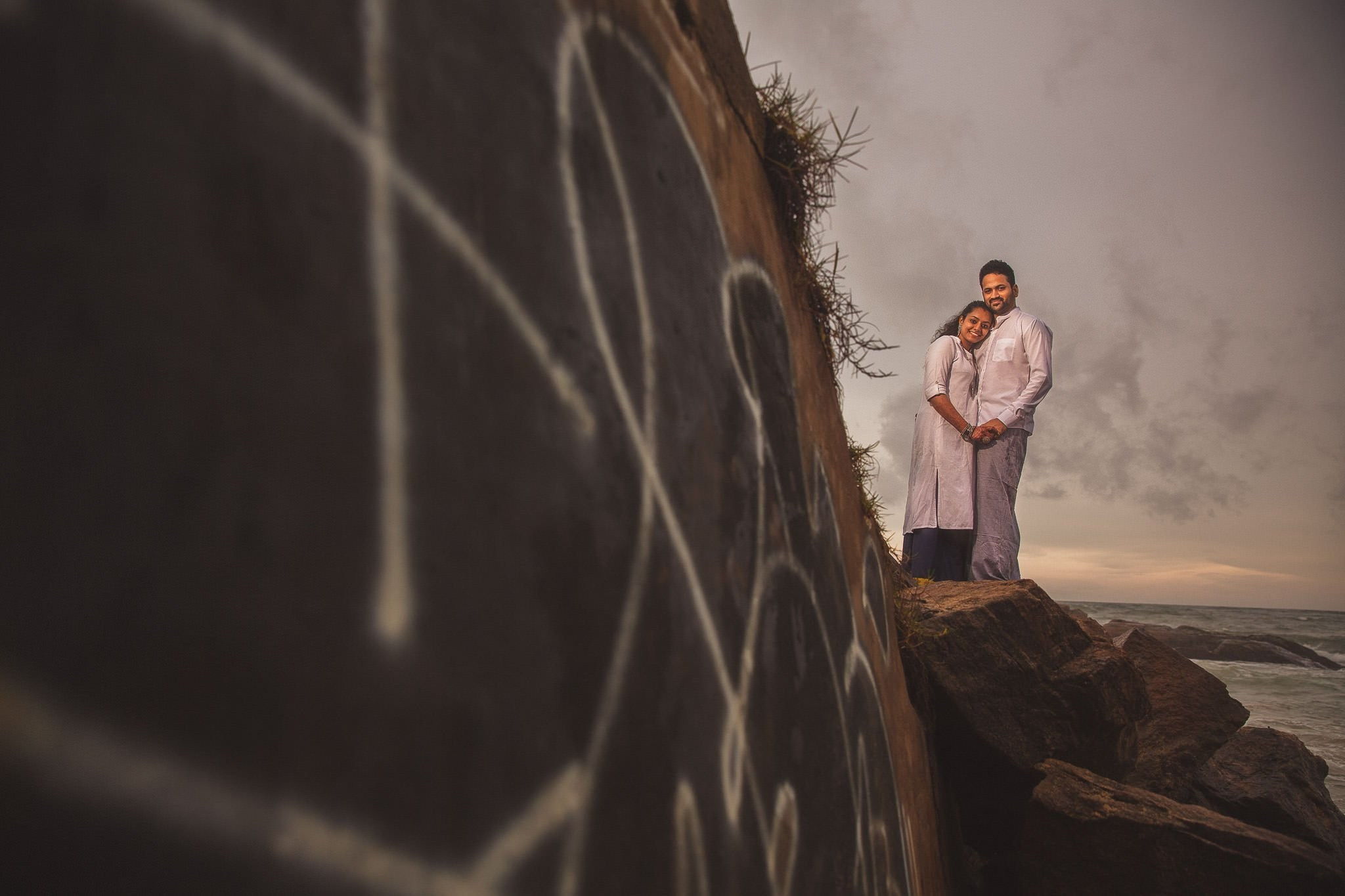 Post wedding portraits at Mount Lavinia, Sri Lanka