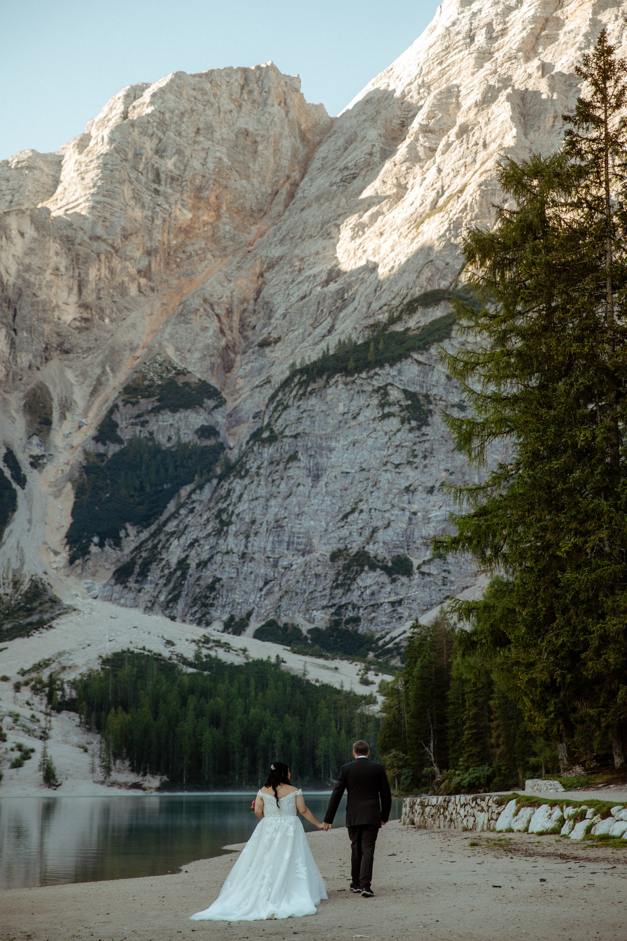 Secret Dolomites elopement at Lago di Braies & Cadini di Misurina | Best place to elope in Italy. Iceland elopement photographer & videographer