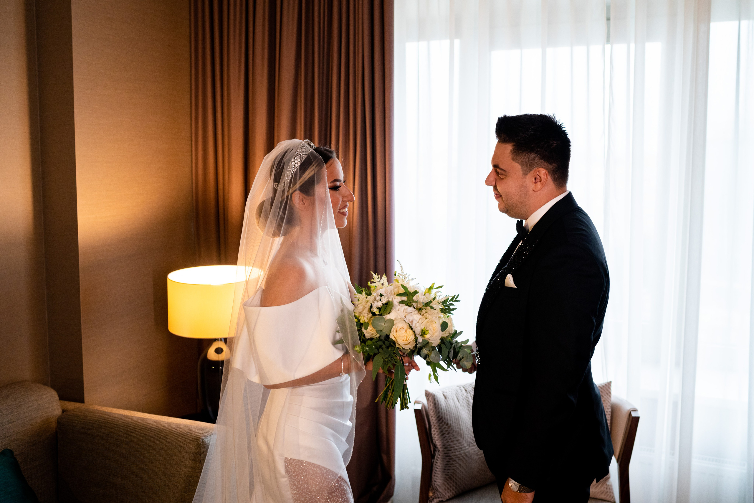 Wedding photography. Acasă