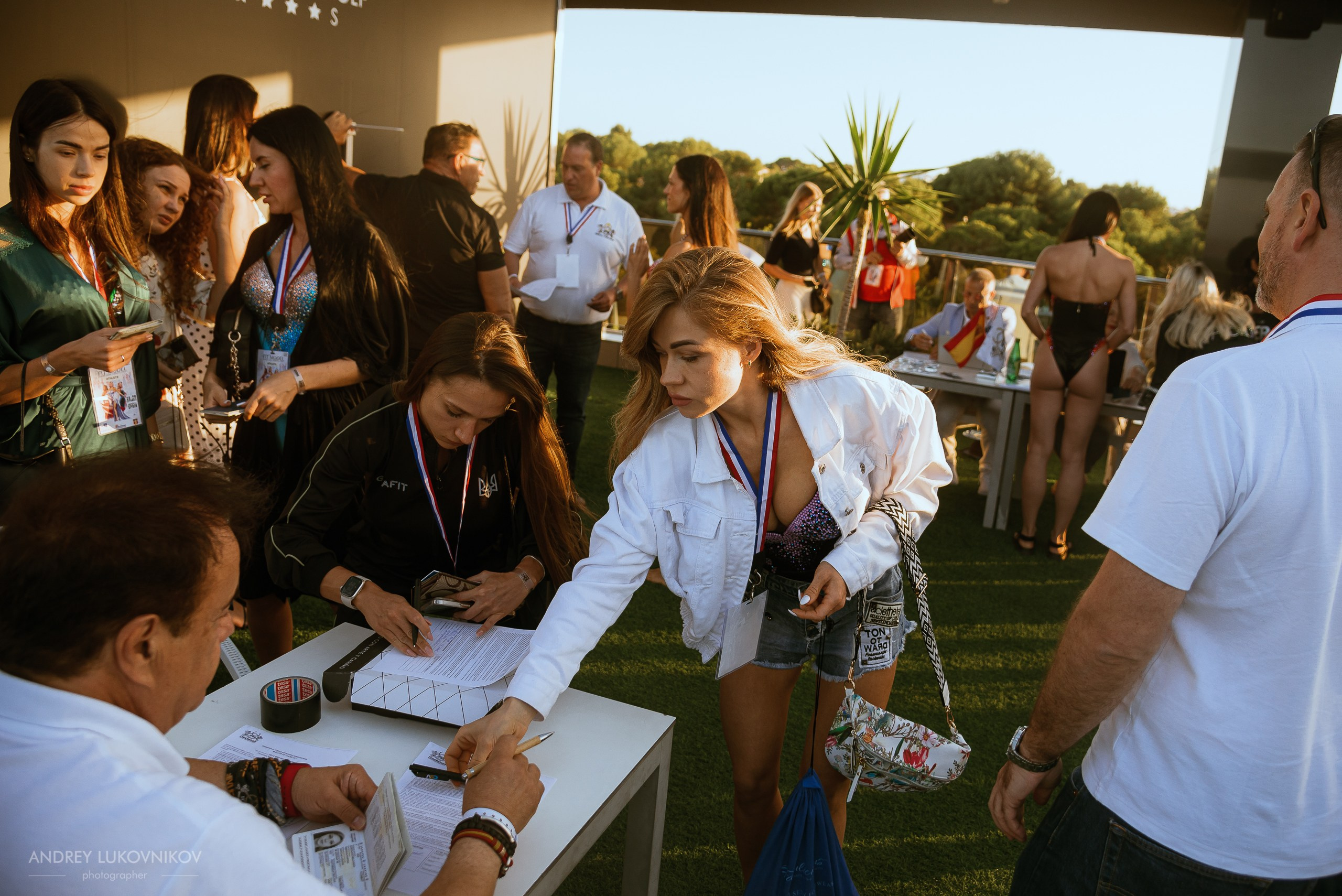 Photoshoot of the IFBB Miss Fit Model Europe 2024 registration in Torrevieja