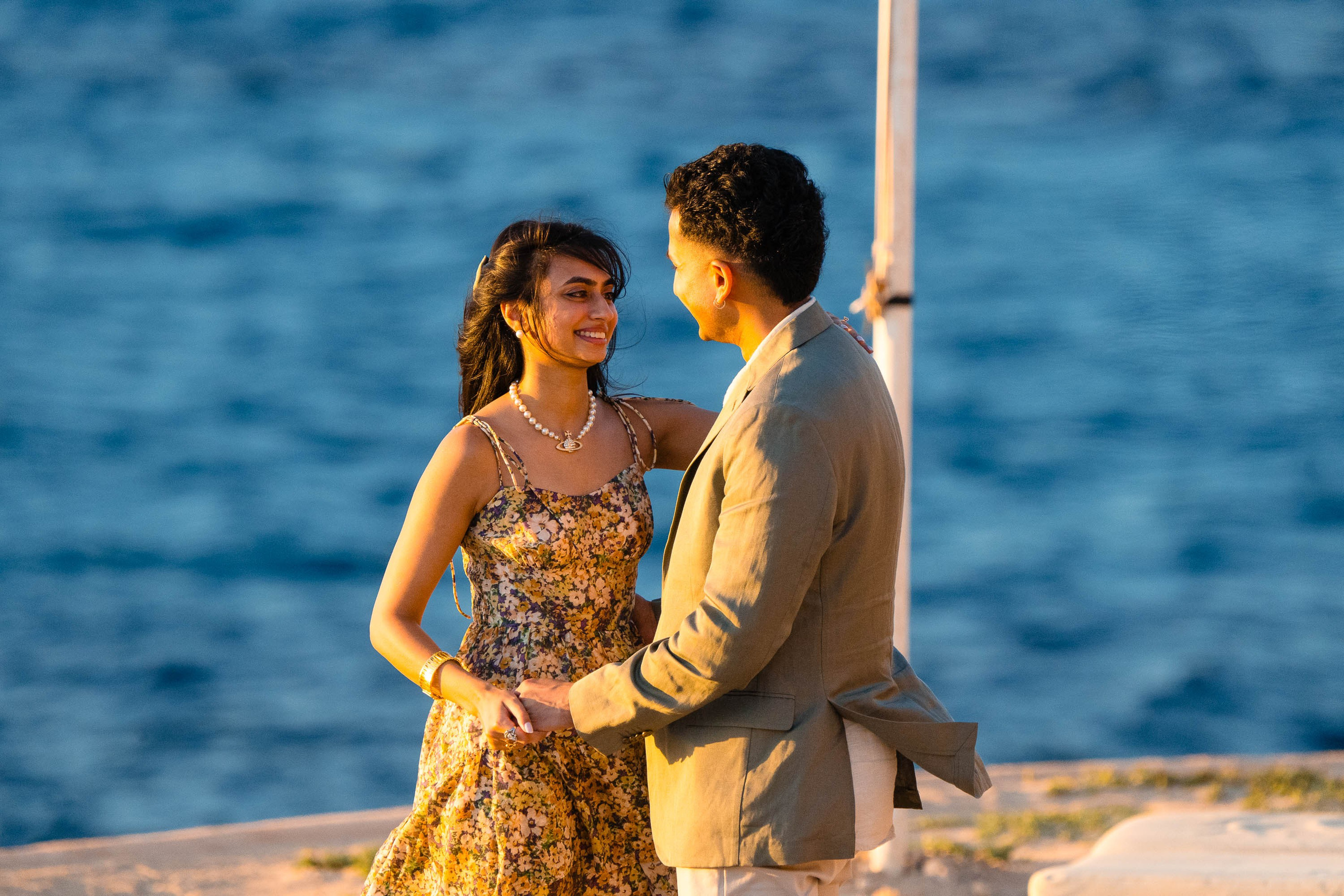 romantic proposal by the Mediterranean Sea at Hotel Cap Rocat