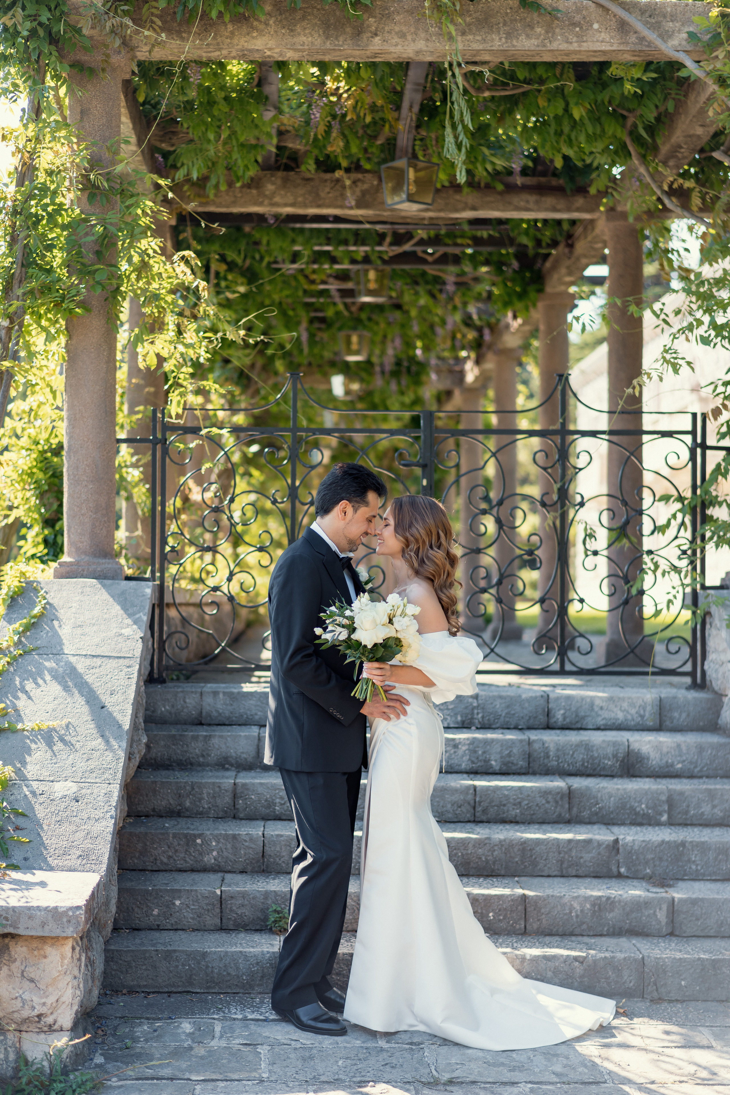 Fotoshoot i Miločer-parken ved Sveti Stefan, Montenegro