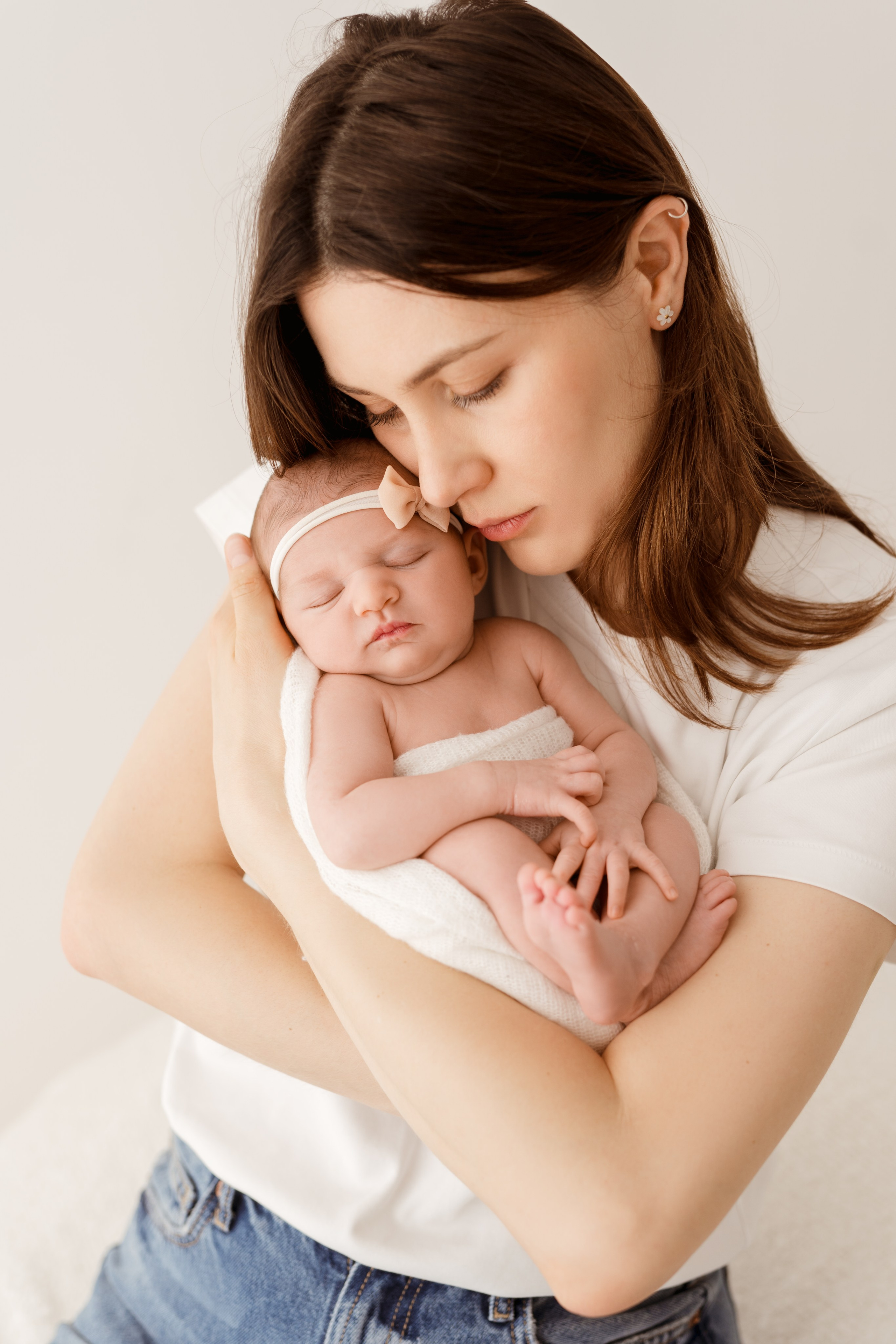 Sesja noworodkowa malutkiej Kaji. Fotograf Łódź - sesja ciążowa, noworodkowa, dziecięca. Studio w Łodzi