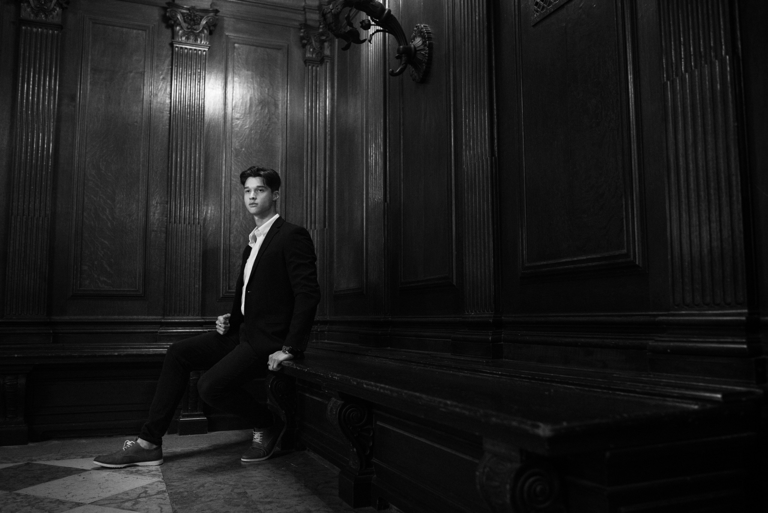 Capturing Boston’s Essence: John’s Photoshoot at Boston Public Library. Wedding photographer in Orlando, Boston & New York Anderson Marques