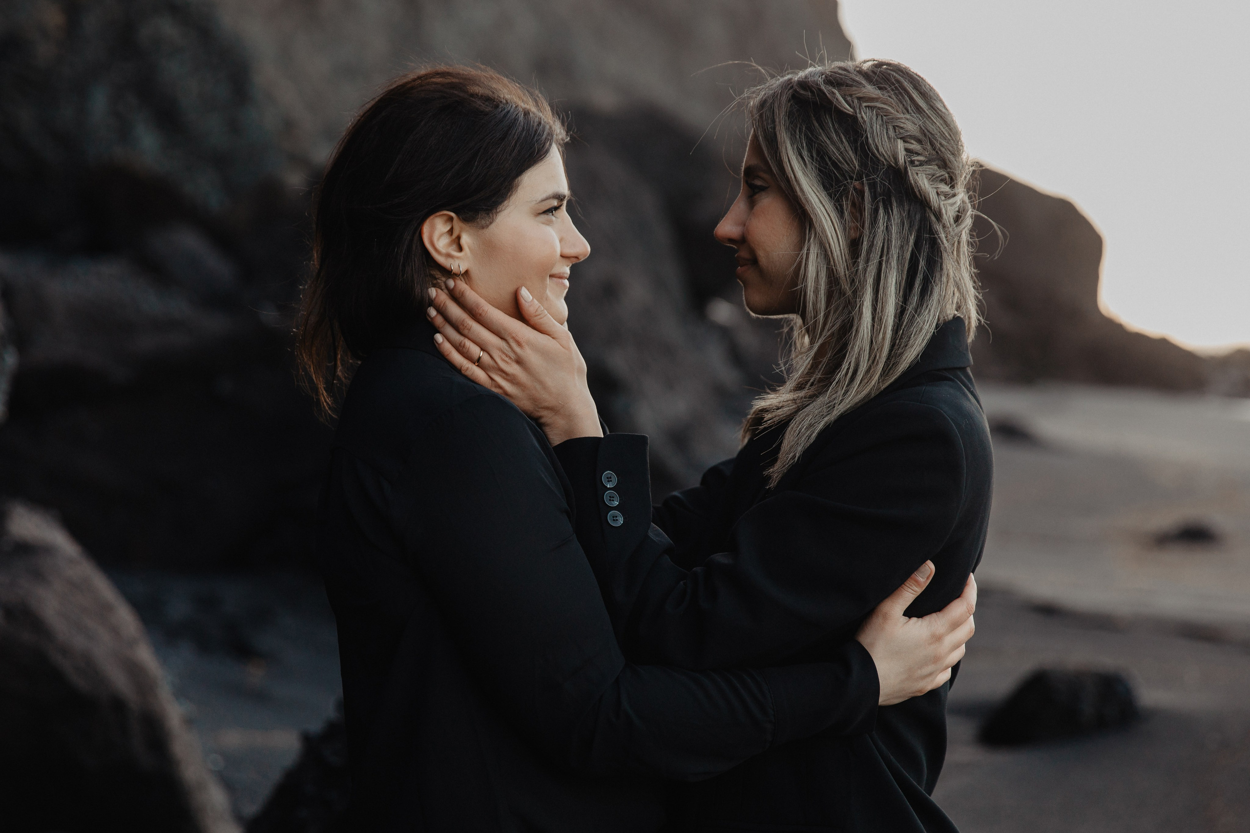 Same Sex Wedding at Iceland Black Sand Beach. Iceland elopement photographer & videographer