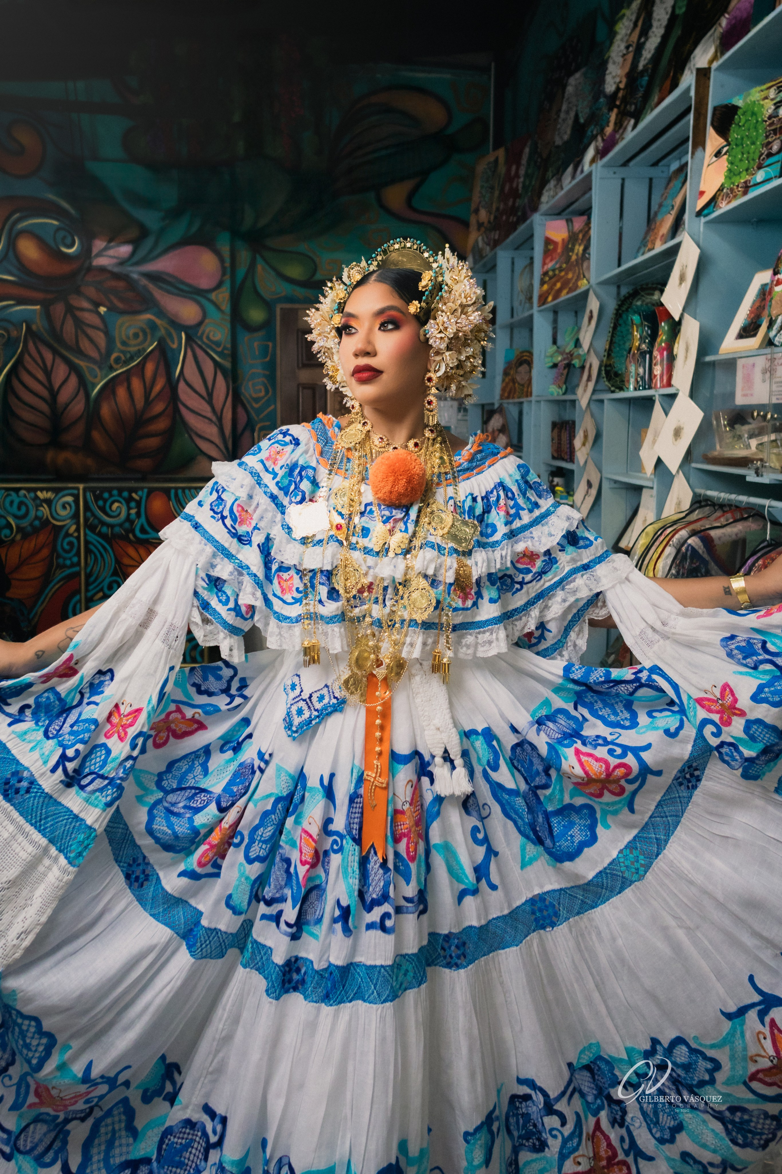 Sesión de fotos con pollera en Panamá · GVPhoto