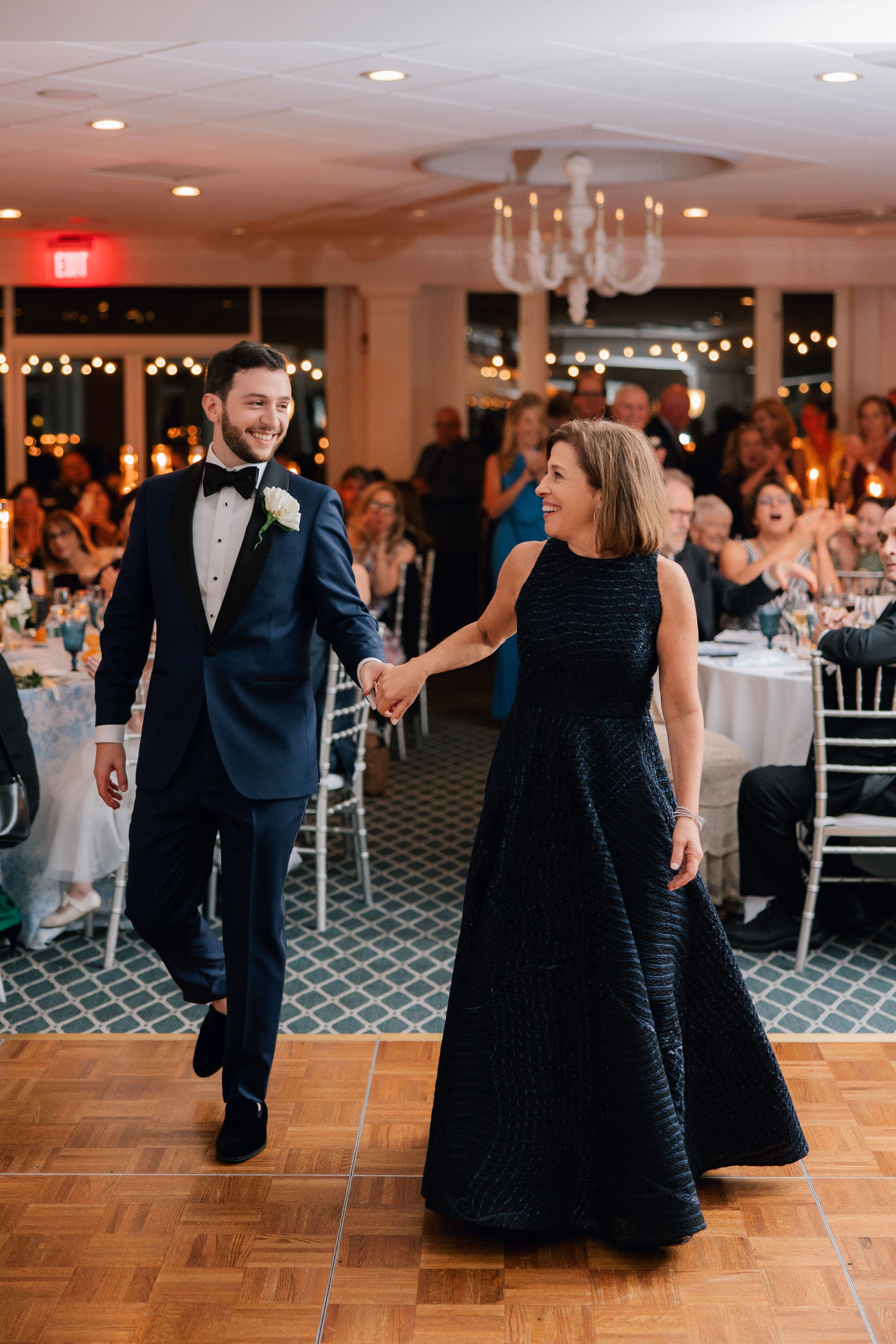 a couple dancing at a wedding reception