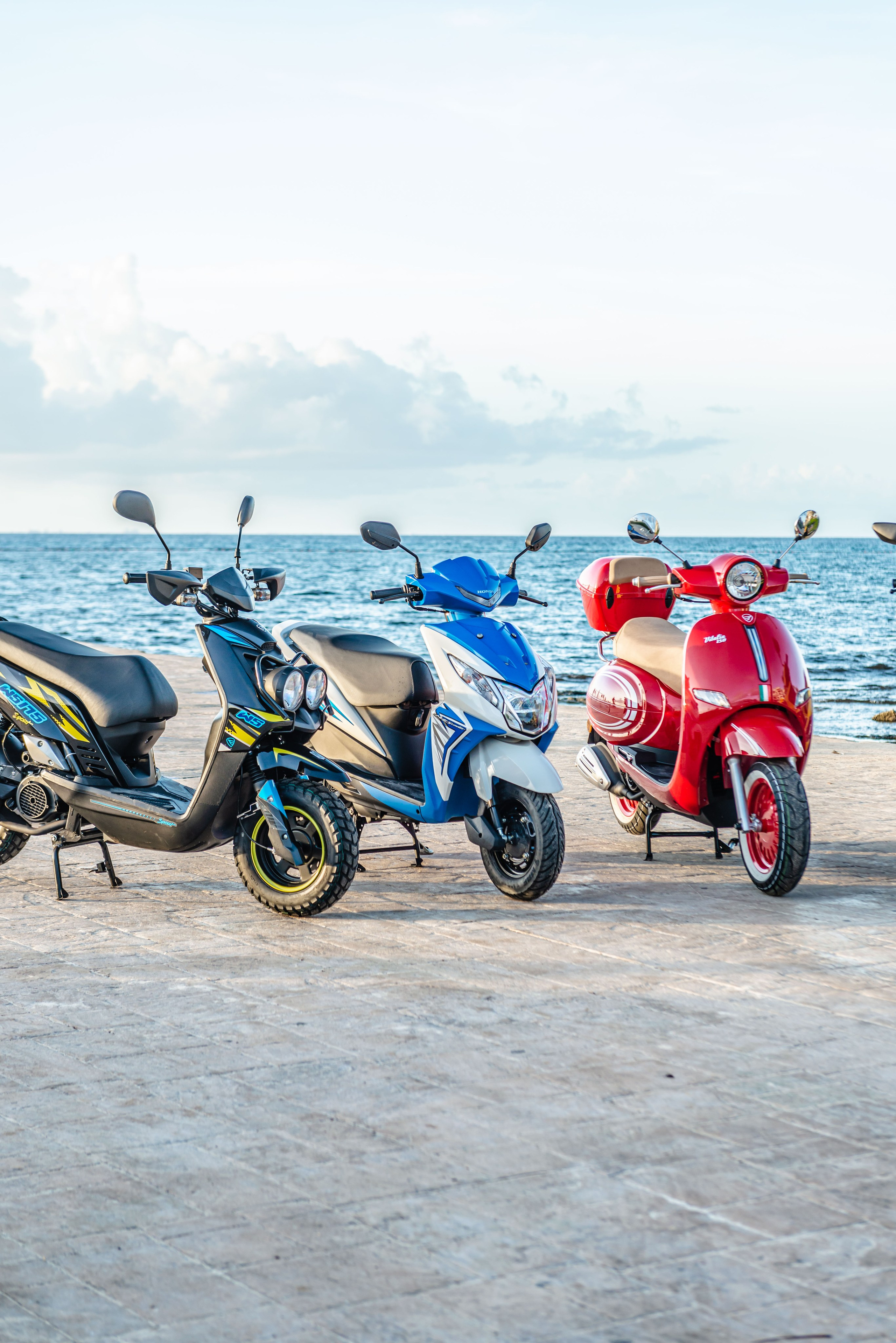 Scooter Photography for Rental Website in Mexico. PHOTOGRAPHER QUINTANA ROO