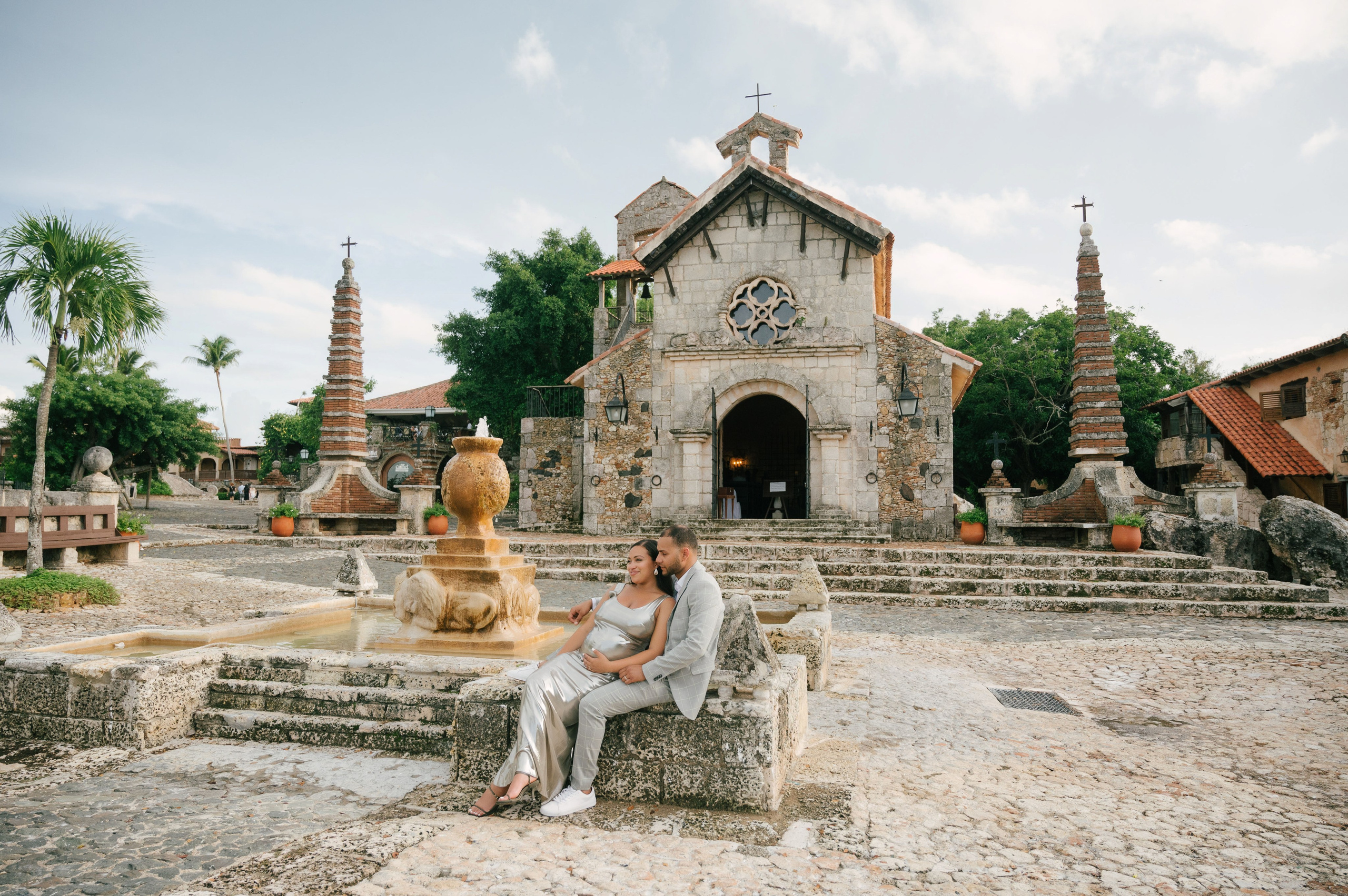 Cinthia and Jose at Altos de Chavon