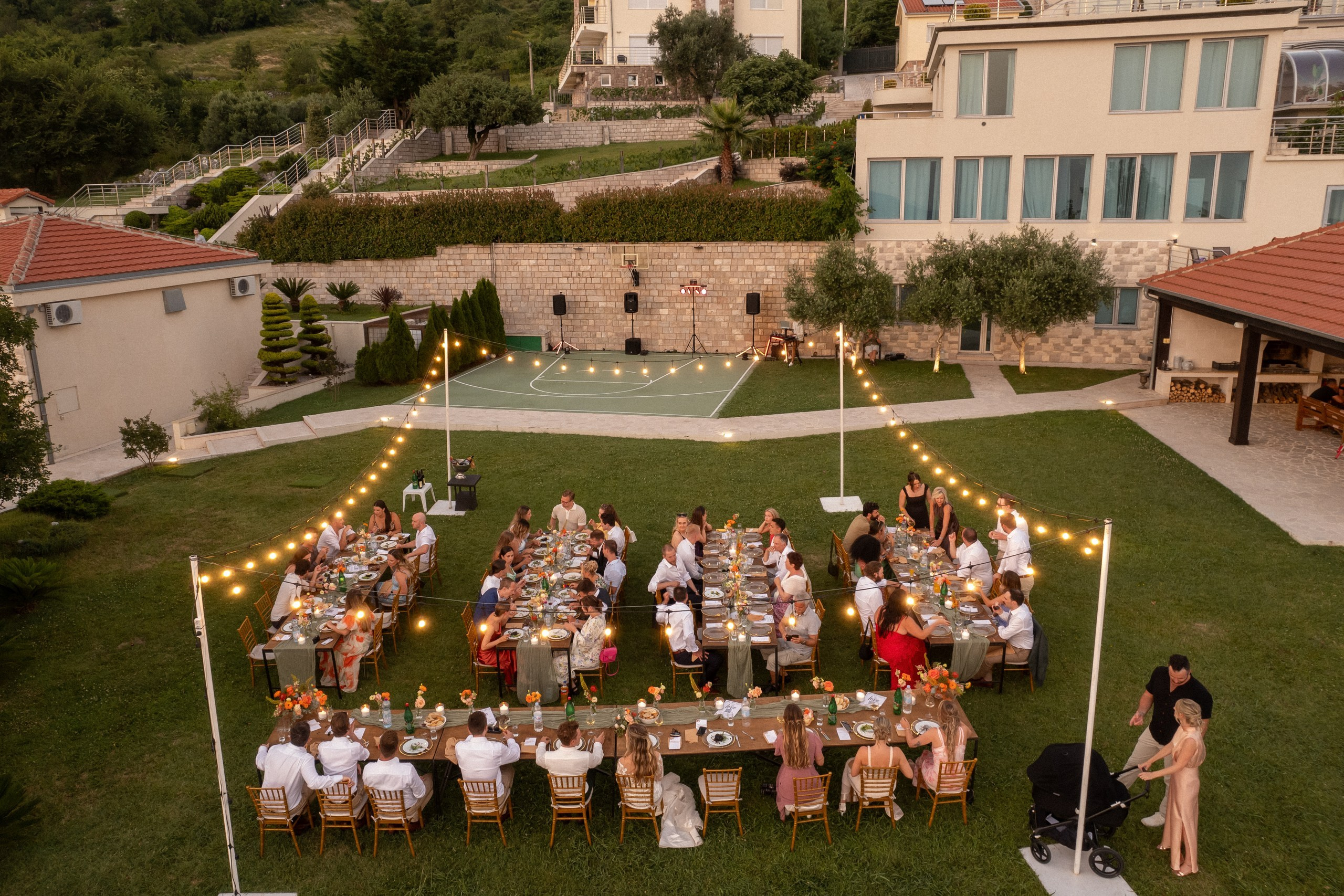 Bryllup i villa Eagle Eye over Kotor i Montenegro