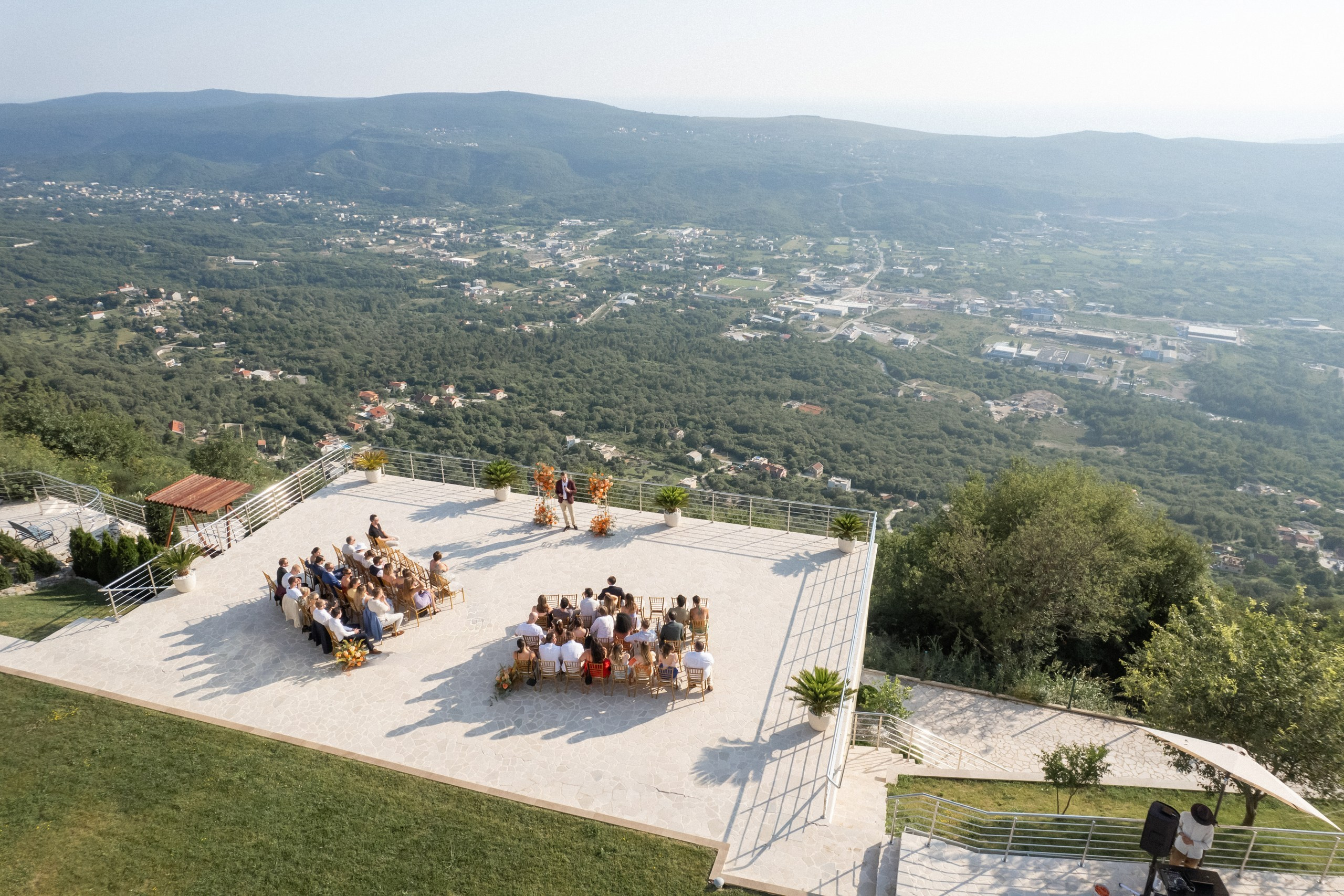 Bryllup i villa Eagle Eye over Kotor i Montenegro