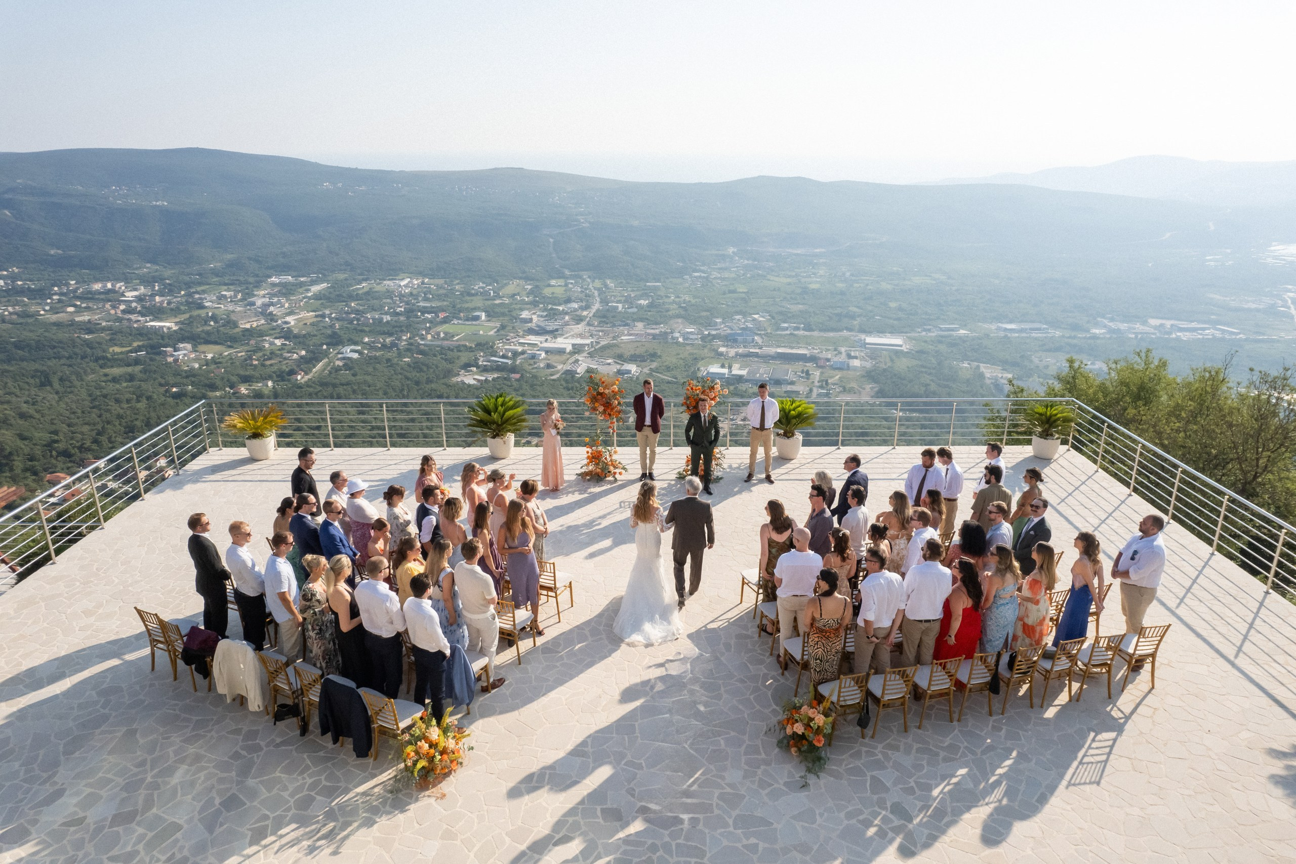 Bryllup i villa Eagle Eye over Kotor i Montenegro