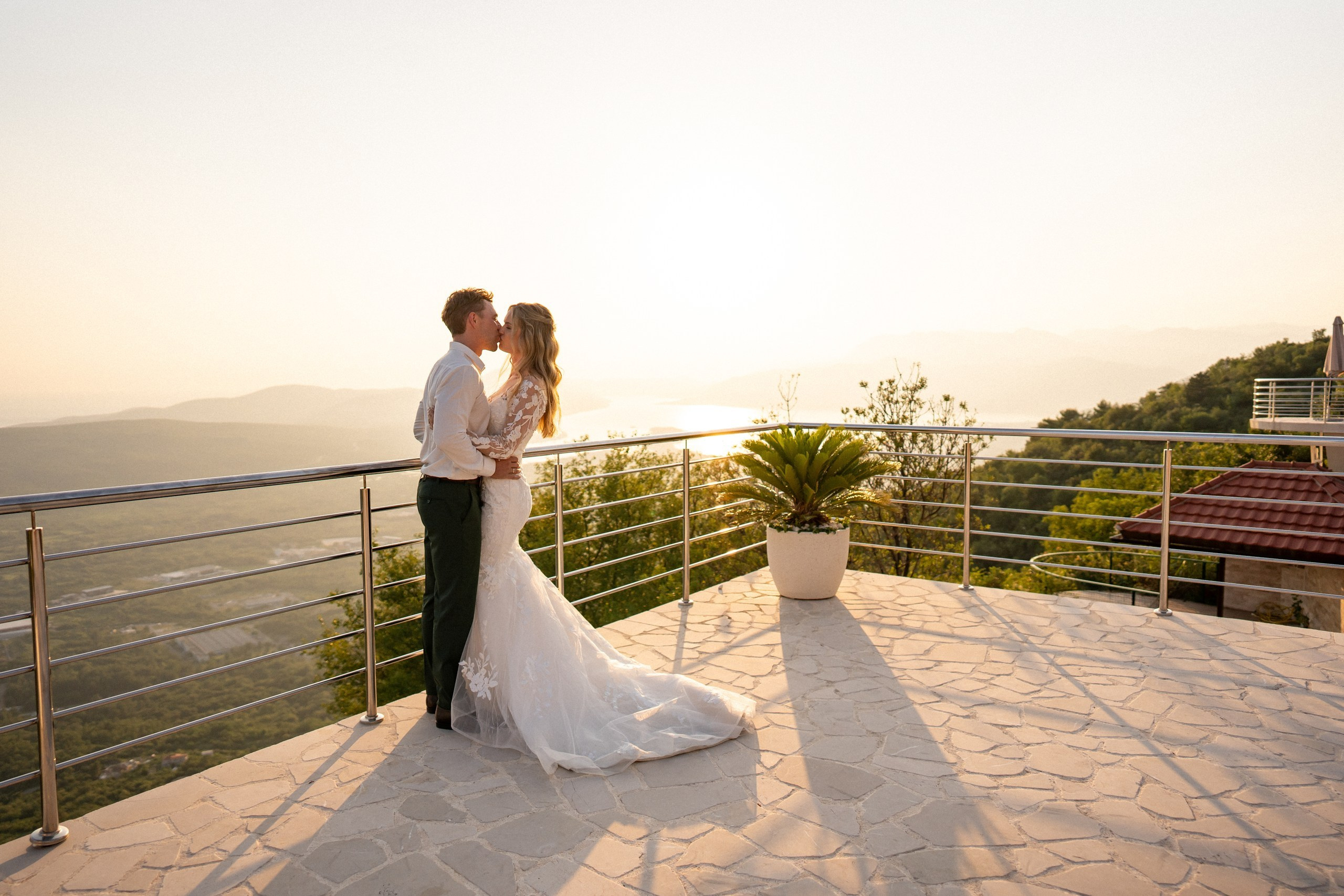 Bryllup i villa Eagle Eye over Kotor i Montenegro