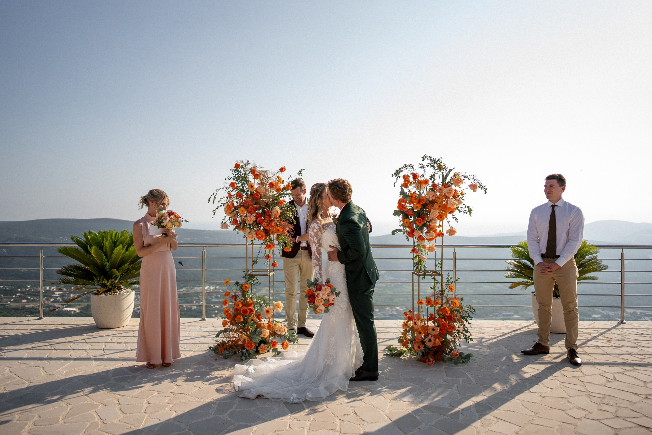 Bryllup i villa Eagle Eye over Kotor i Montenegro