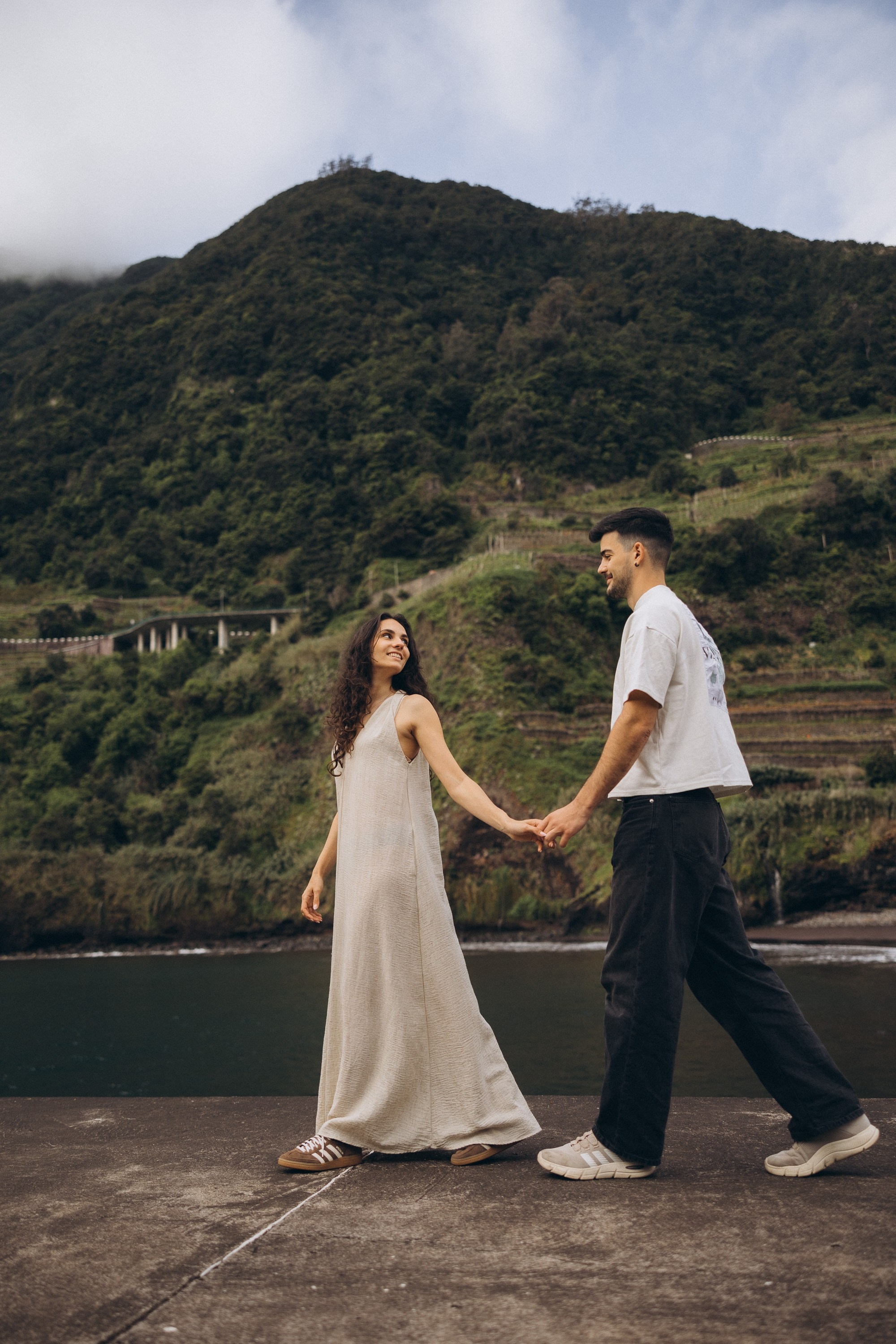 Engagement Photoshoot at Seixal Beach, Madeira | Romantic Couple Session