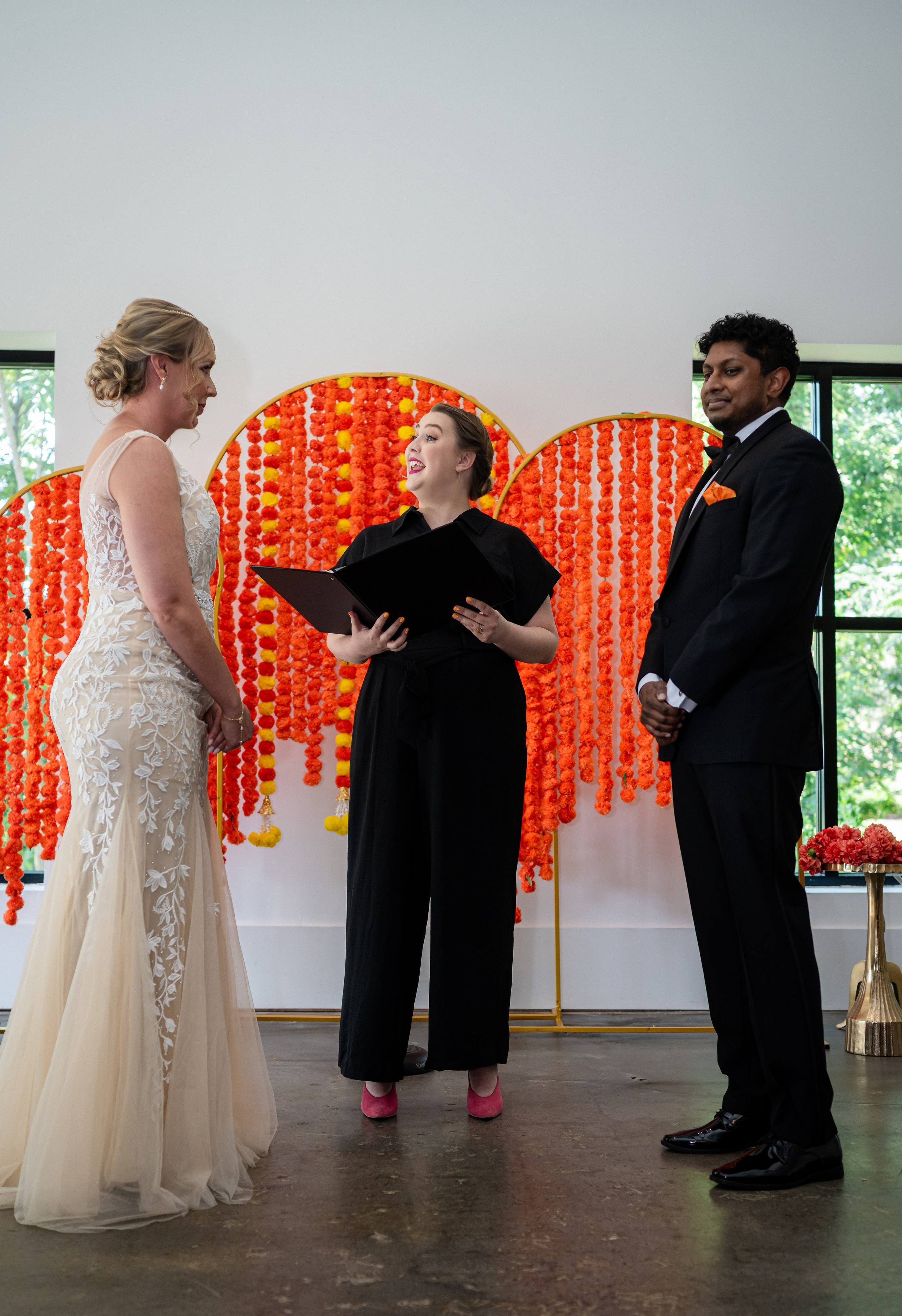 Color, Culture, and Celebration: A Vibrant Indian Fusion Wedding at The 405 in July. Wedding and portrait photography in Greenville SC