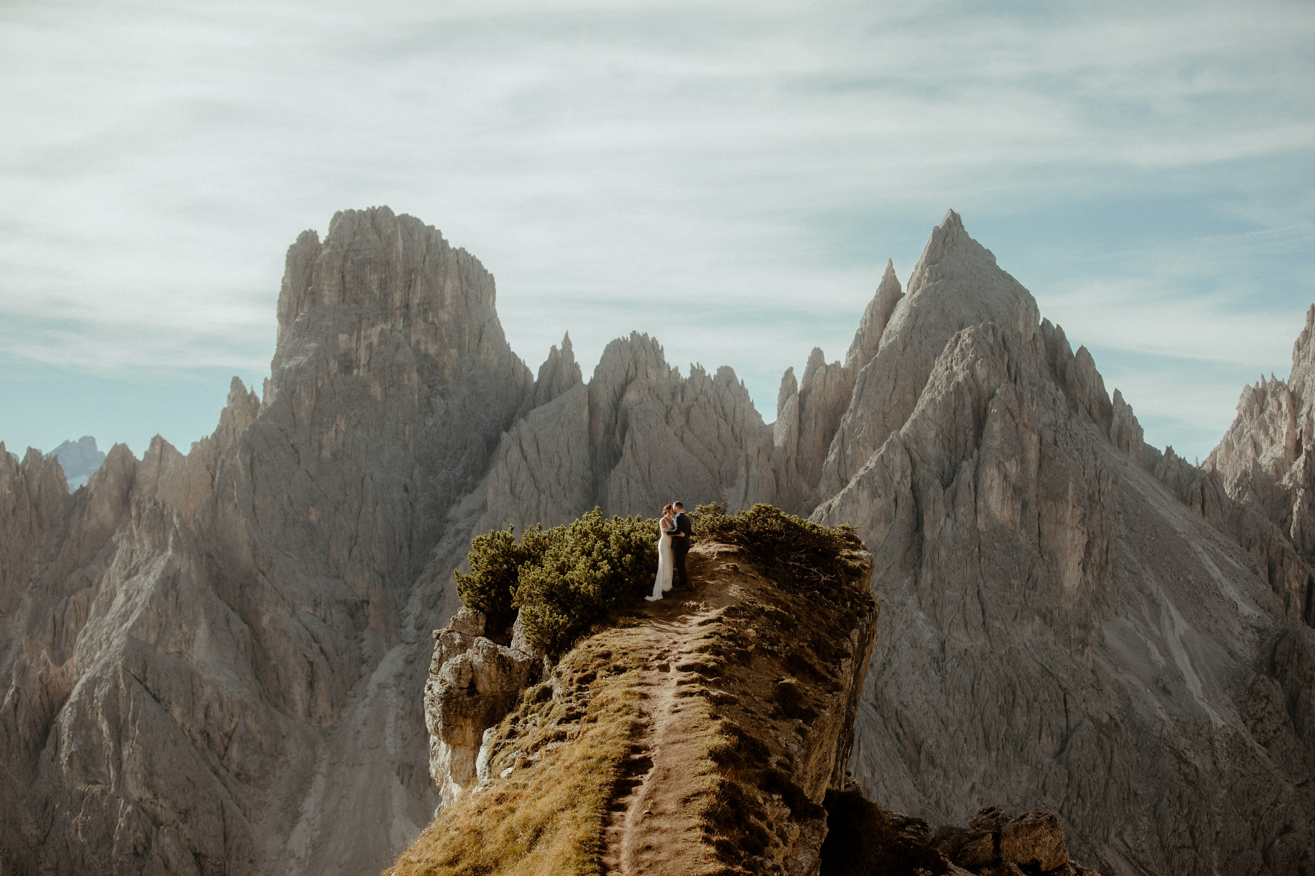 Scenic Dolomites Elopement. Iceland elopement photographer & videographer