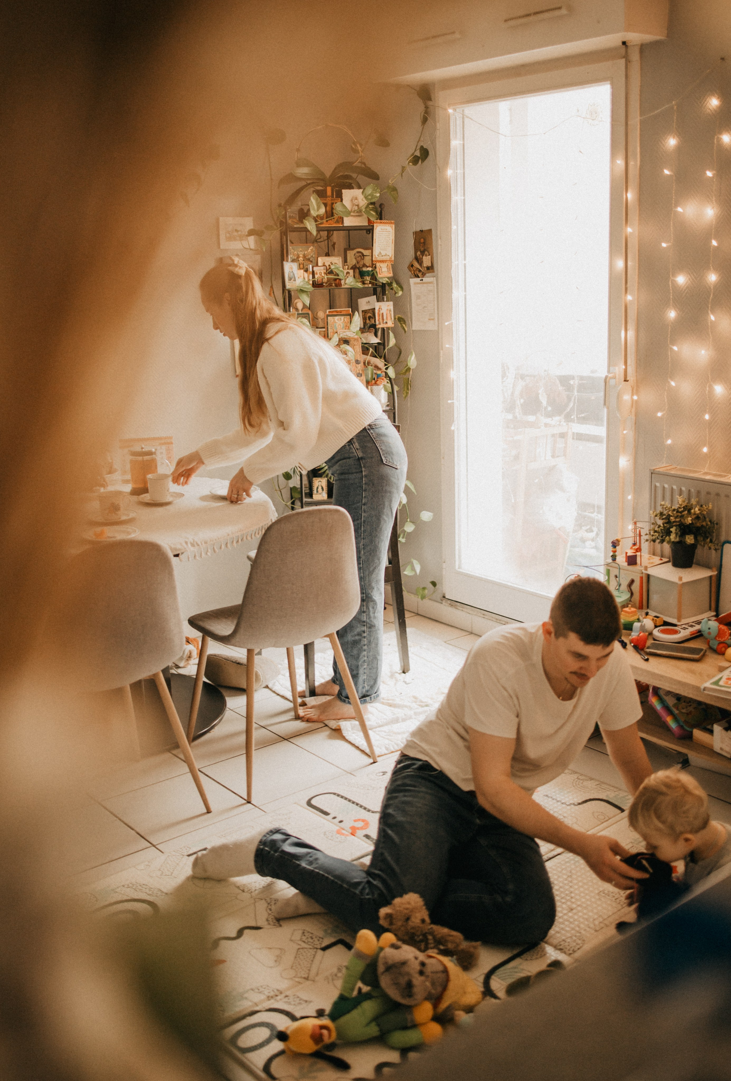 Une séance photo chaleureuse avec Dasha, Victor et Adrian. Семейный фотограф во Франции (Мец, Люксембург)