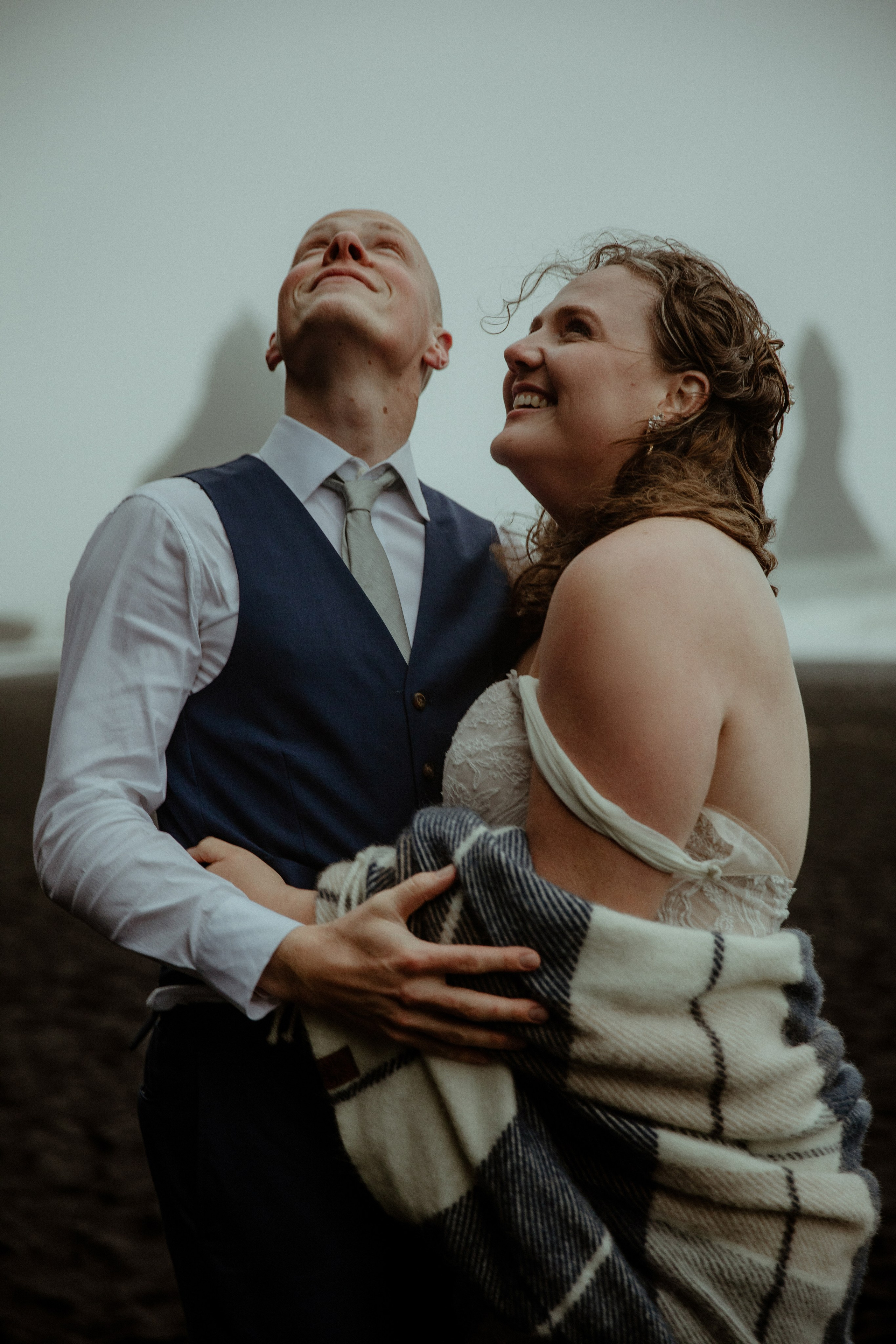 Iceland Elopement at Black Sand Beach. Iceland elopement photographer & videographer