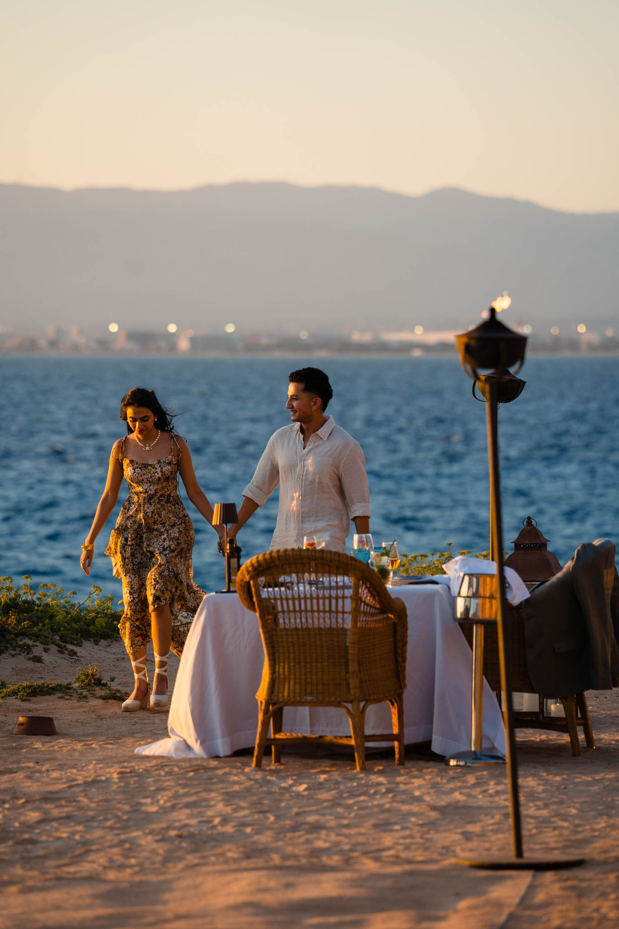 Dusk Wedding Proposal in Cap Rocat with UK clients. Mallorca Wedding, Corporate & Social Photographer