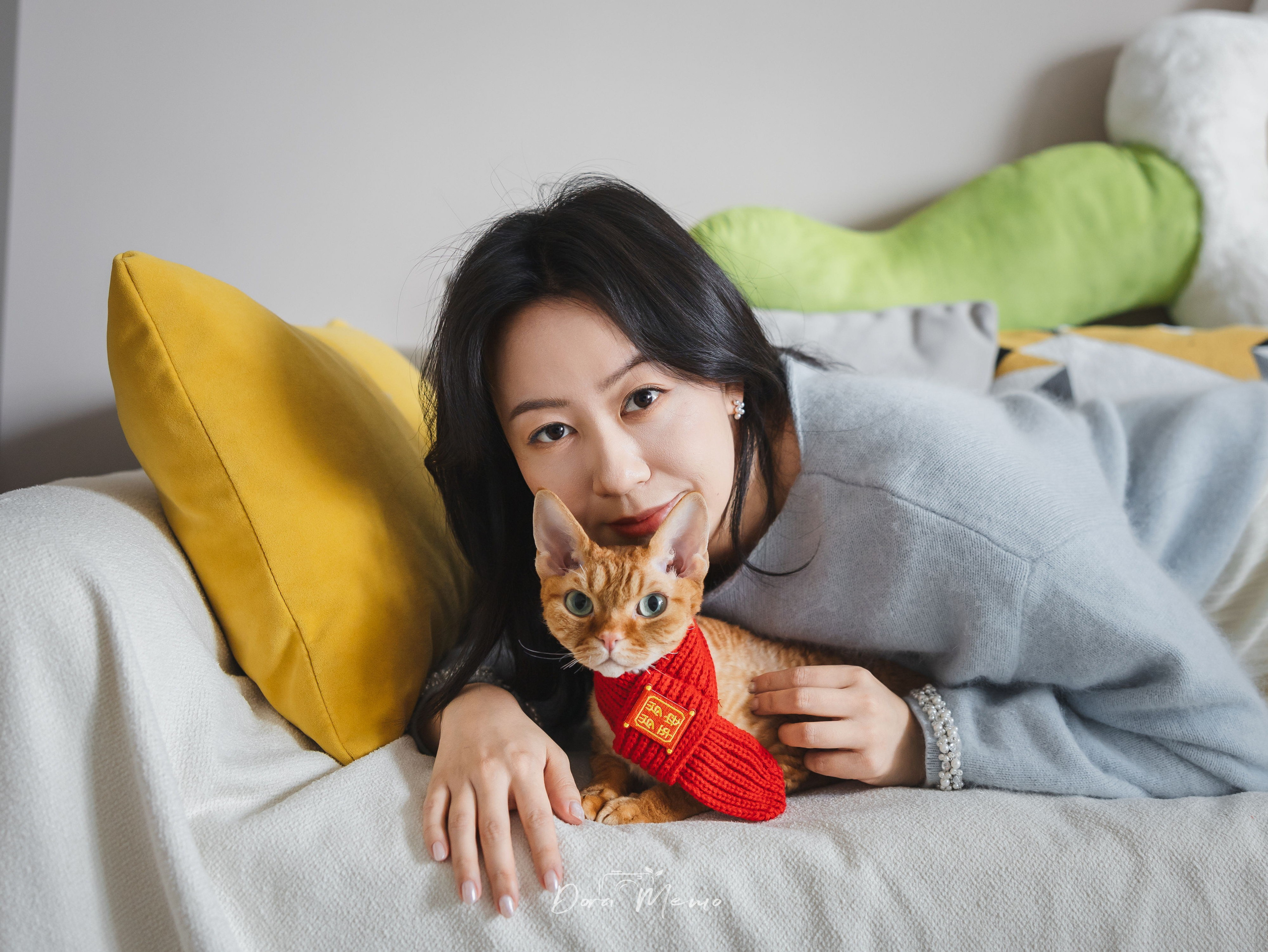 Devon Rex Cat Birthday Photoshoot | Shanghai Pet Photographer. Shanghai Family Photographer Dora