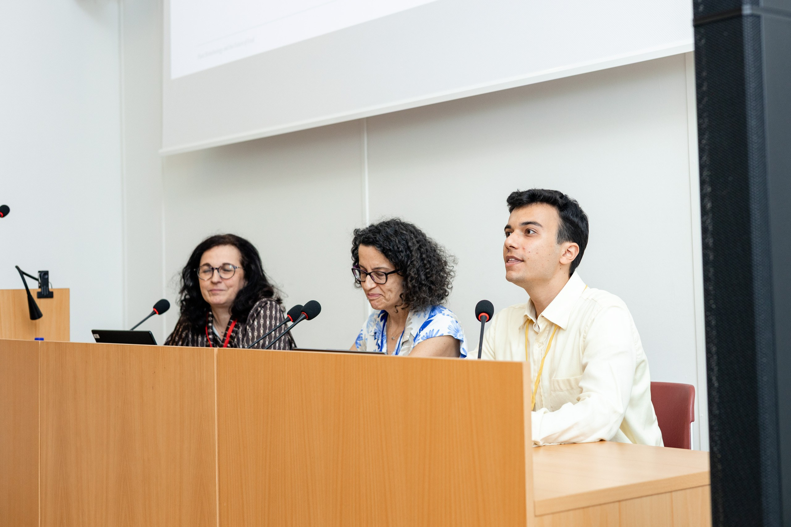 Panel discussion at a student conference