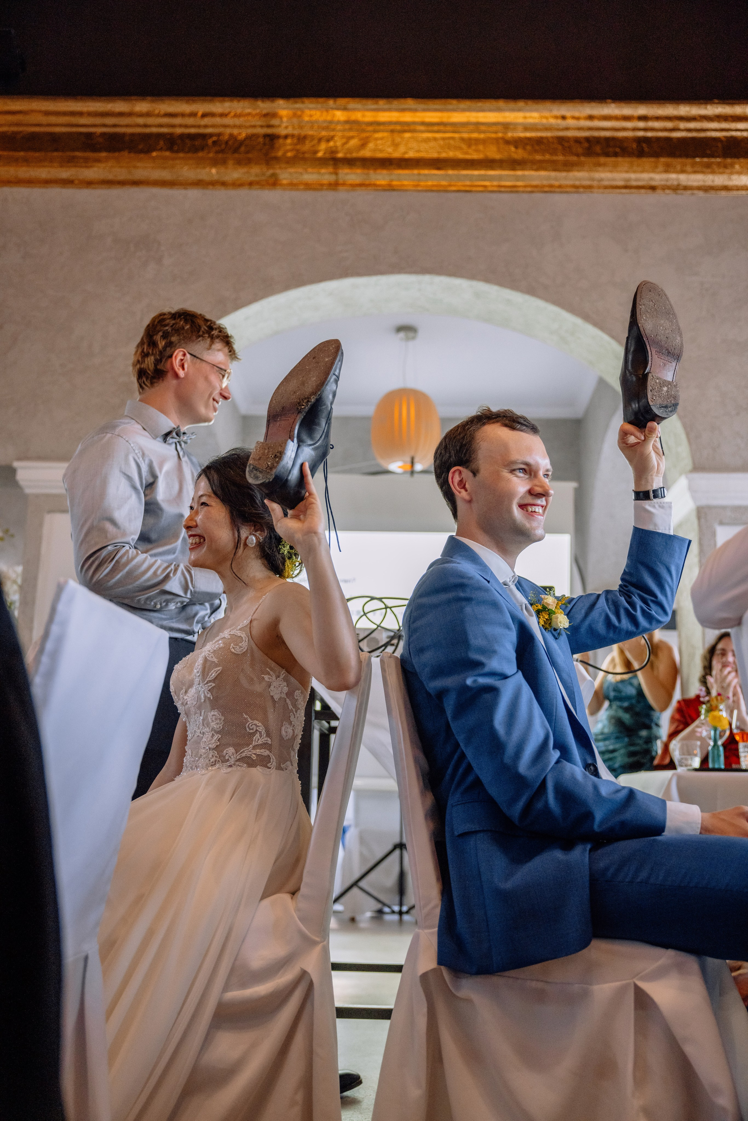 Café im Botanischen Garten. Deutsche - Japanische Hochzeit. Hochzeitsfotograf München Taufe Familienfotograf Tanja Mauke