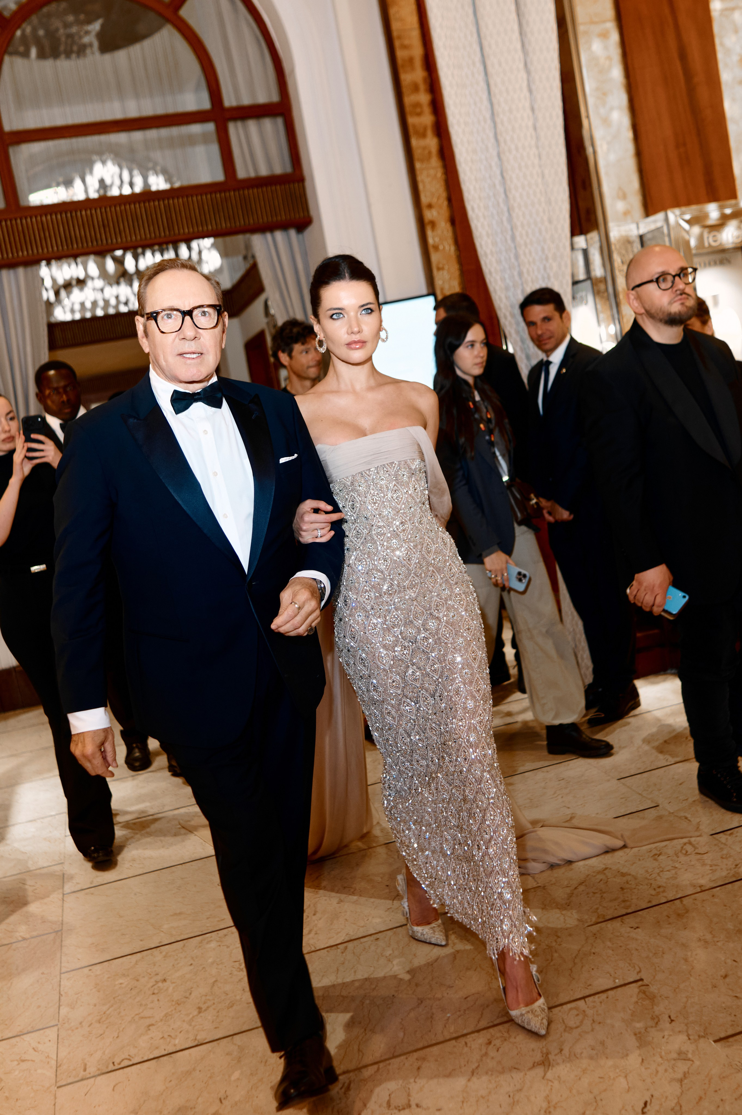 Kevin Spacey red carpet arrival Cannes Film Festival 2026 editorial photography