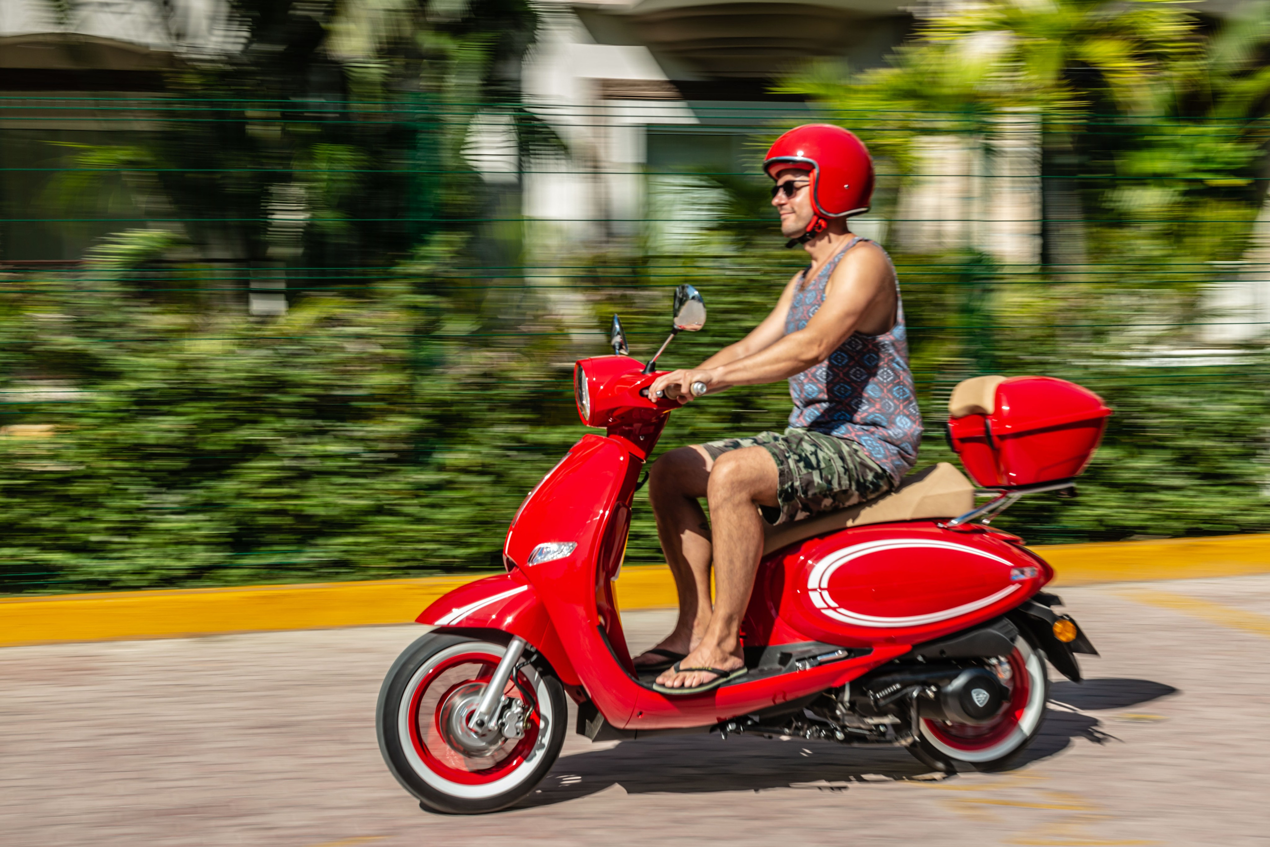 Scooter Photography for Rental Website in Mexico. PHOTOGRAPHER QUINTANA ROO
