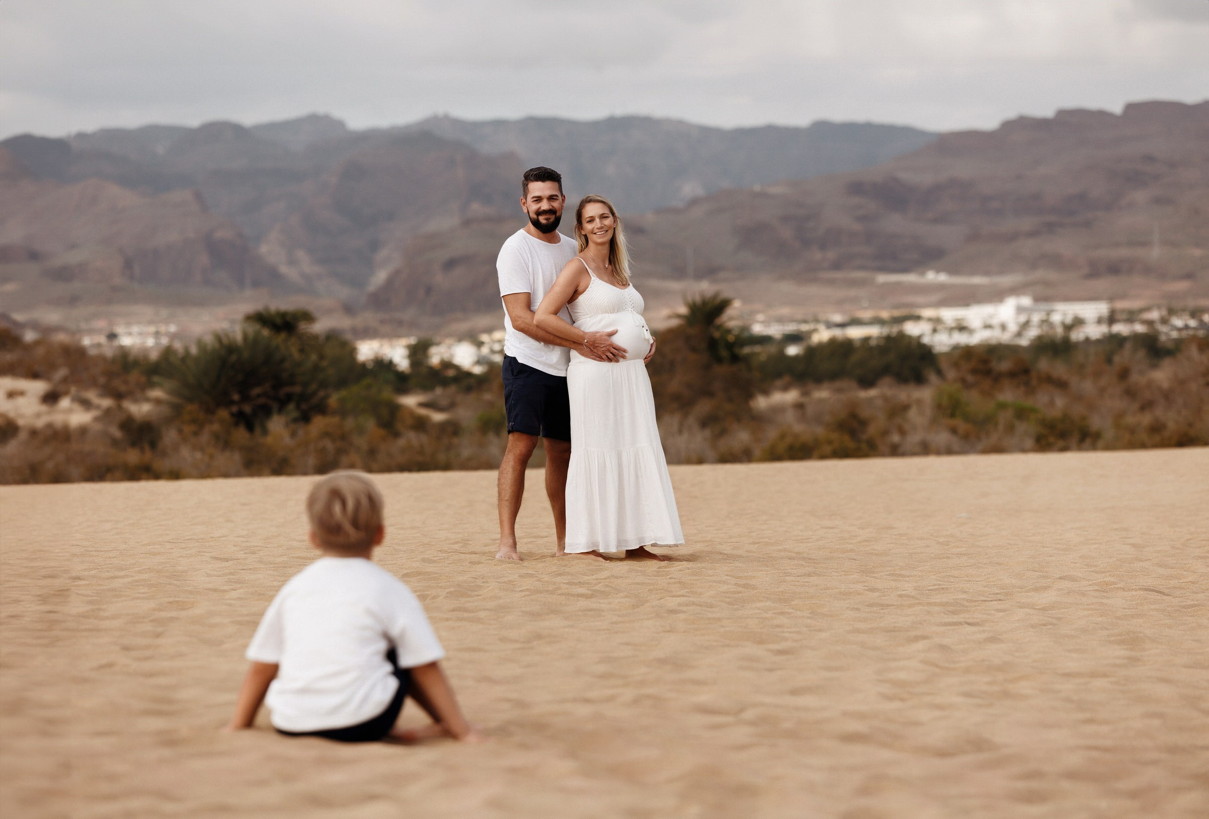 Family Photo shoot  Gran Canaria Maspalomas Desert Natural