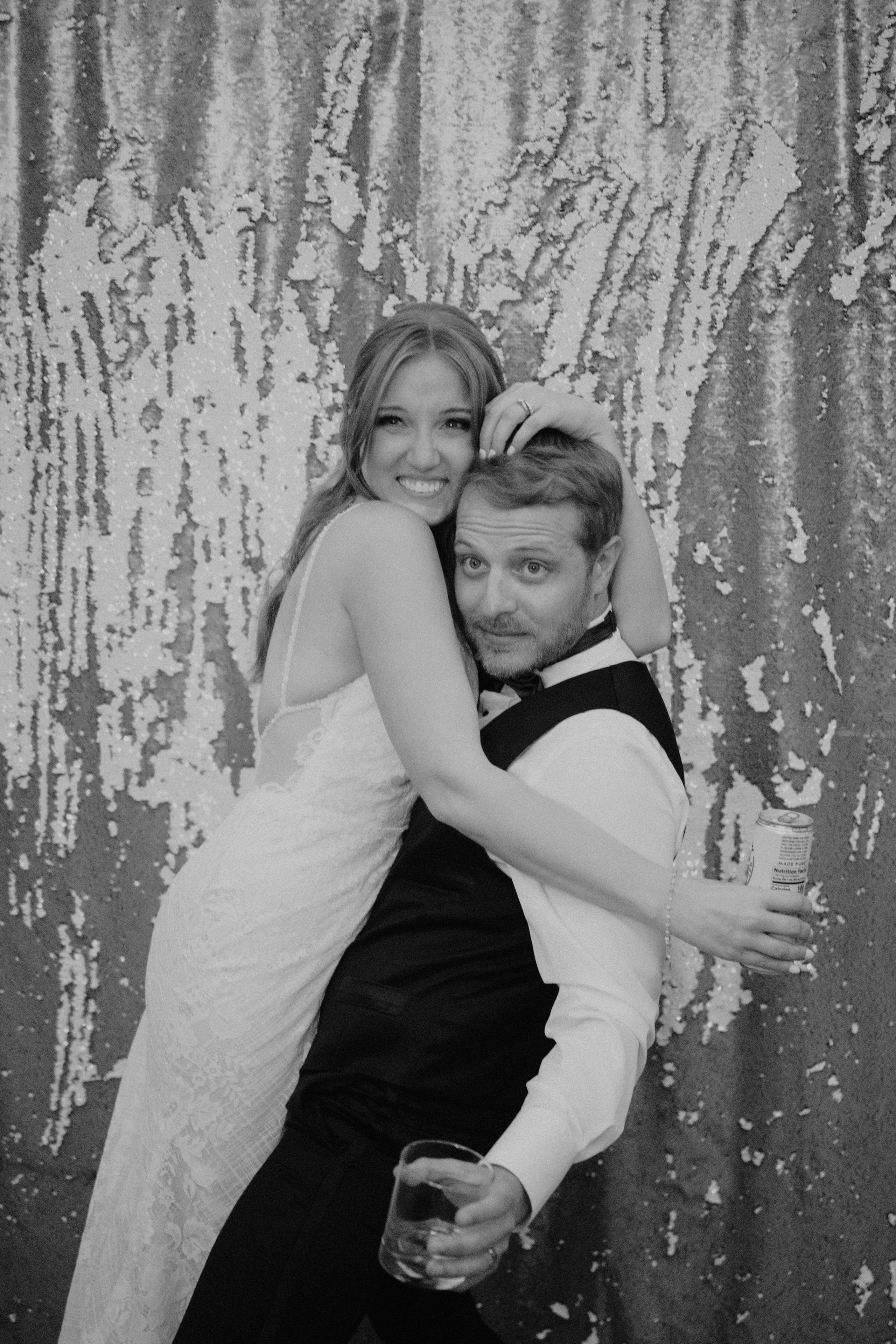 Jessie and Isaac on their wedding day in Portland, Oregon – a genuine moment of joy captured by photographer Georgy Shishkin in a romantic outdoor style, reflecting the charm of Portland & Seattle wedding photography.