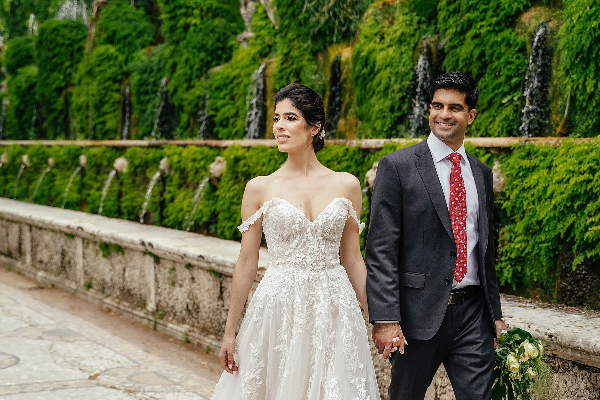 Wedding photoshoot in Tivoli. Photographer in Italy Natalie Bero