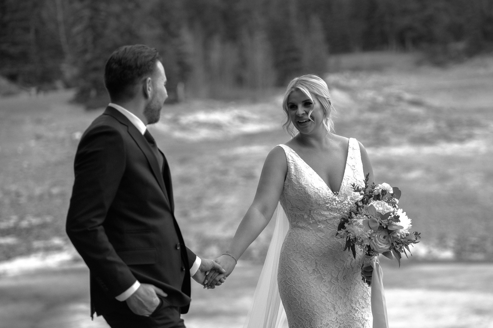 D&K Wedding day in Banff, Alberta 2024. Wedding and family photographer in Calgary Kate Beliaeva