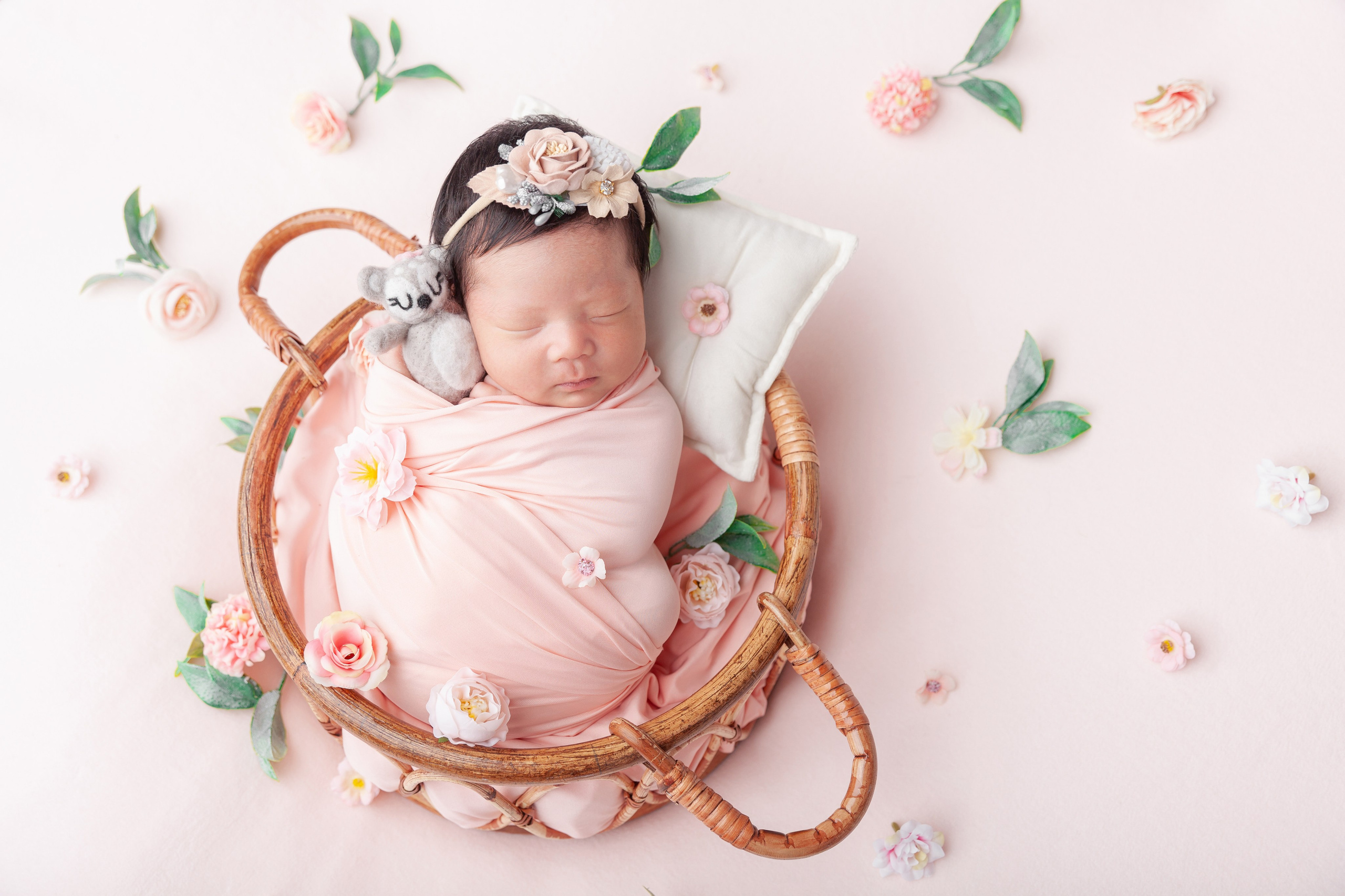Newborn posing session. Marina Pravda Photography San Francisco Bay Area