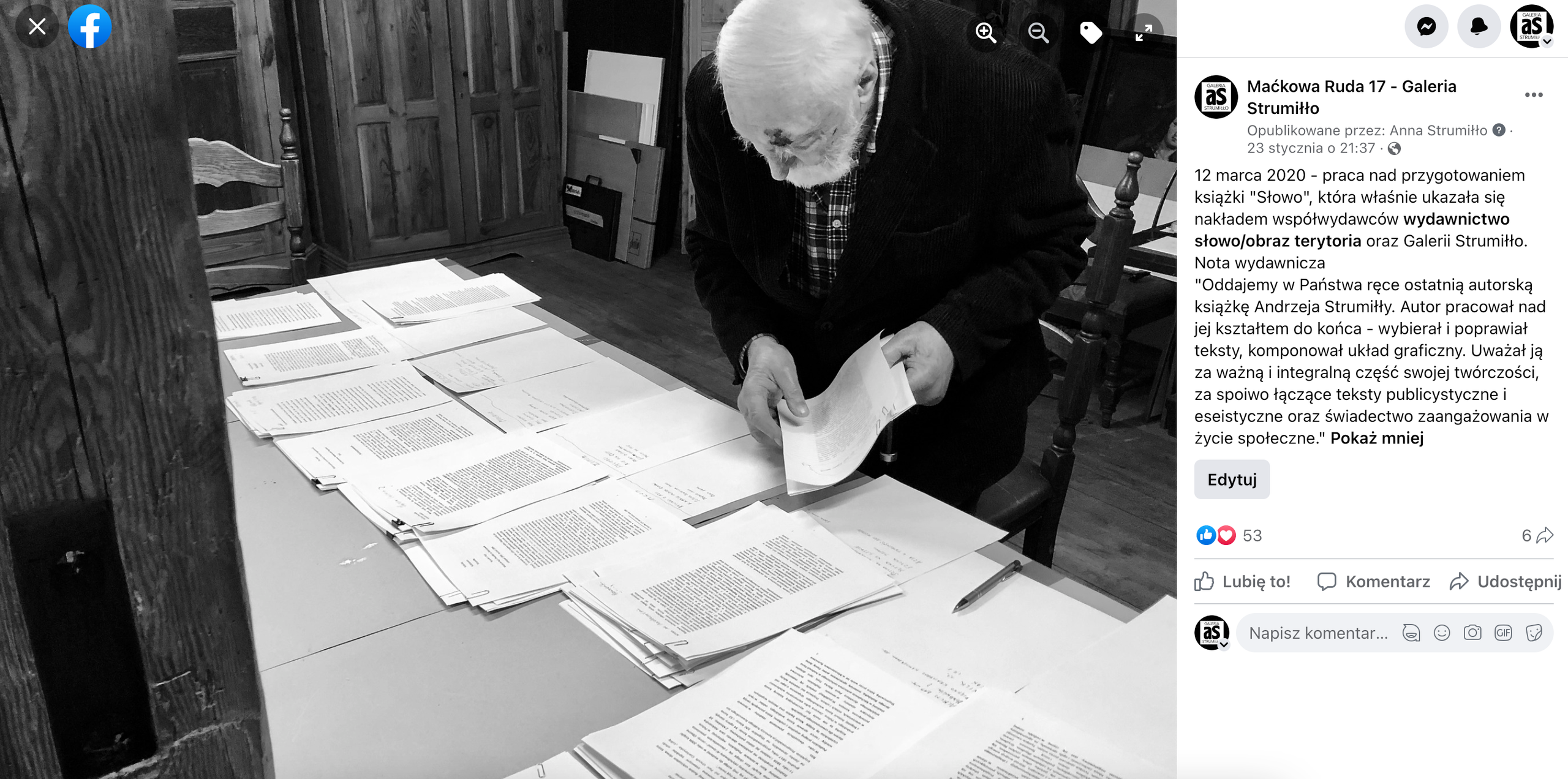„Słowo”. Andrzej Strumiłło - Wybitny polski artysta