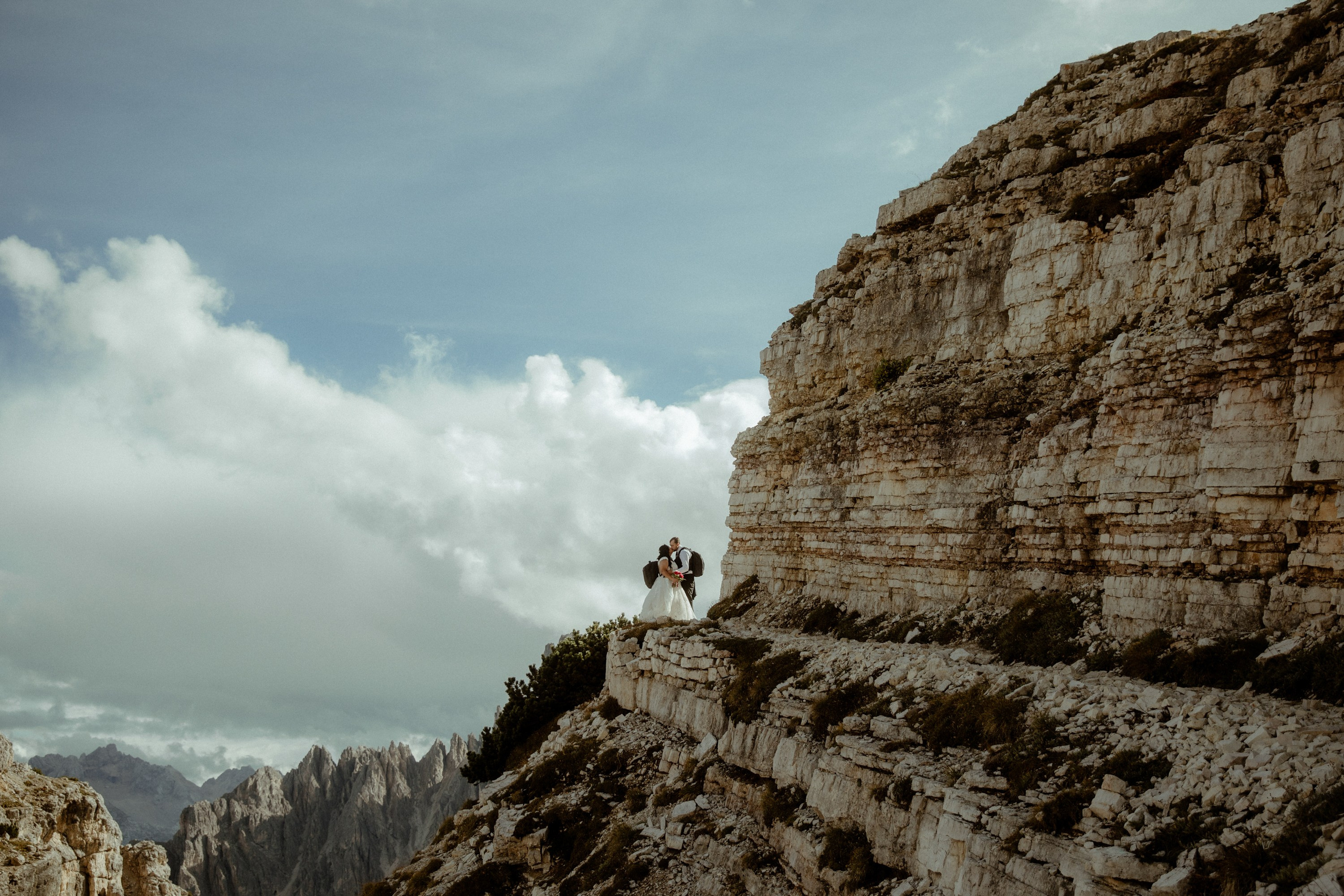 Secret Dolomites elopement at Lago di Braies & Cadini di Misurina | Best place to elope in Italy. Iceland elopement photographer & videographer