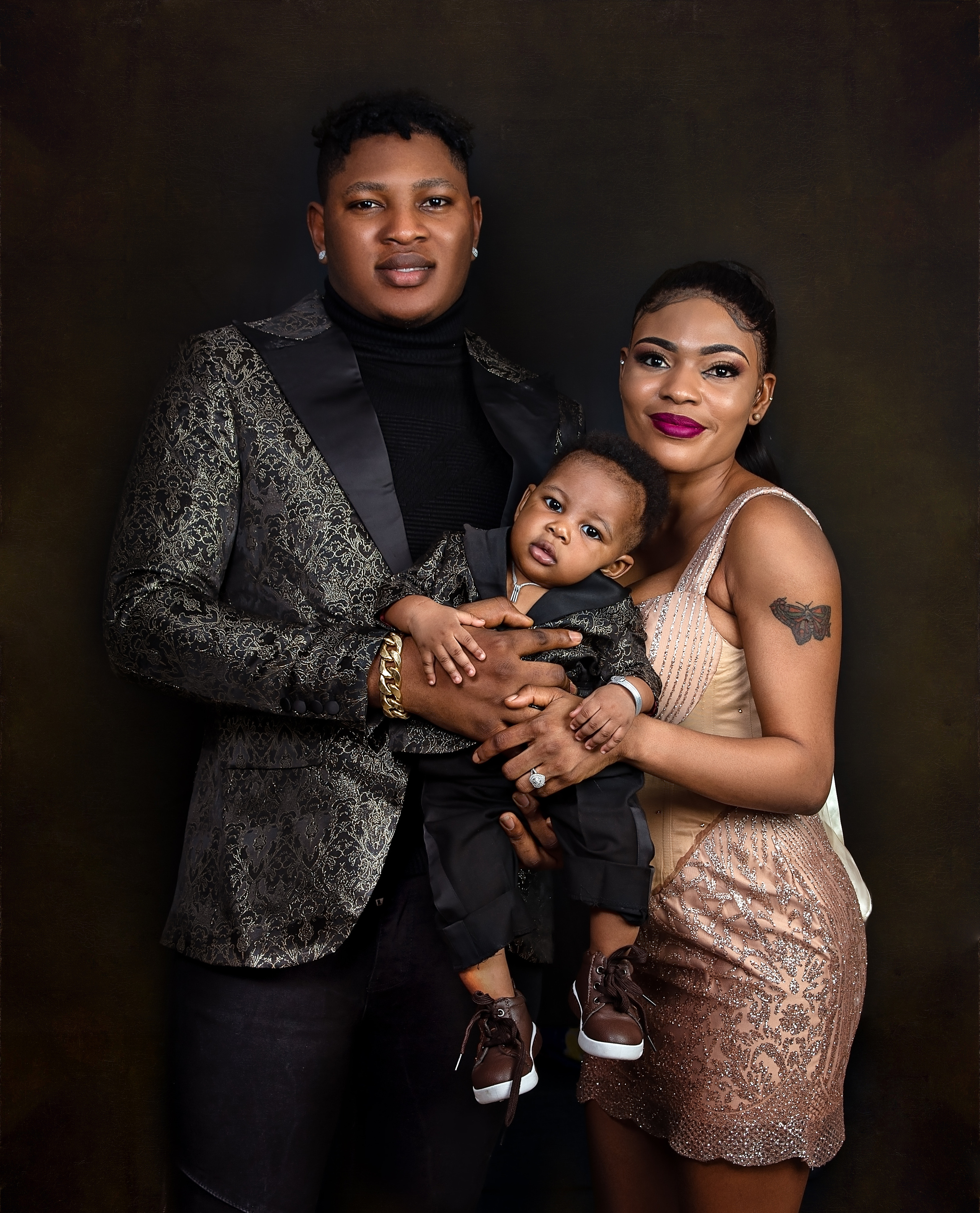 Nigerian family father and mother with 6 months baby photo shoot Nairobi Kenya