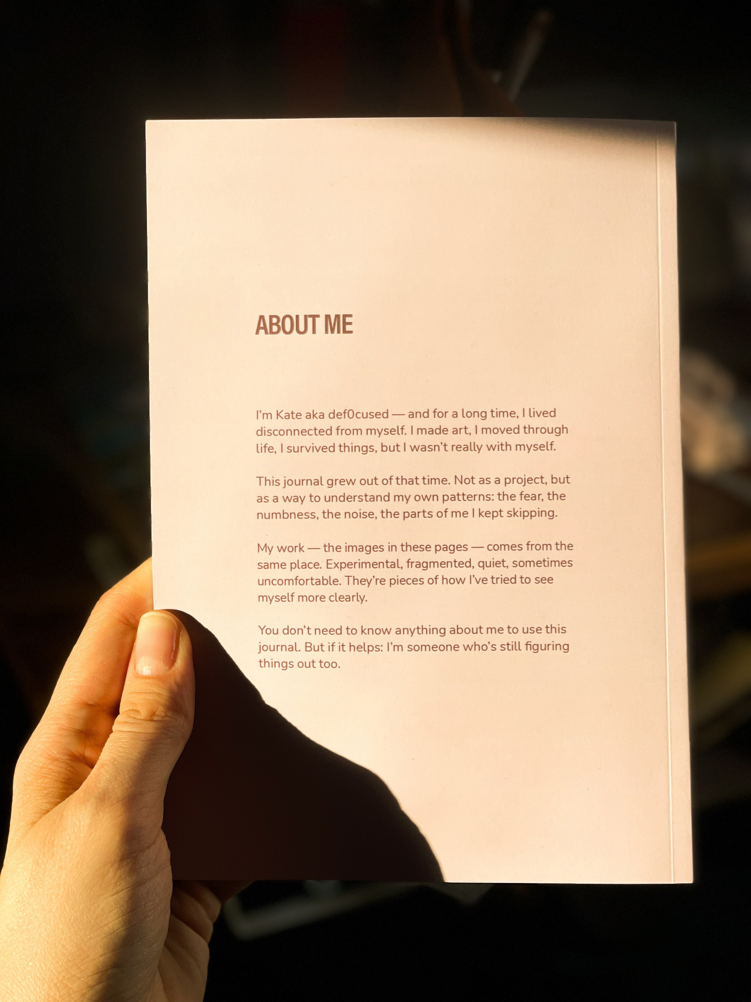 Deconstructed Silence — Limited Edition Creative Journal. Lifestyle & Documentary Photography in Bristol, Bath & London — def0cused