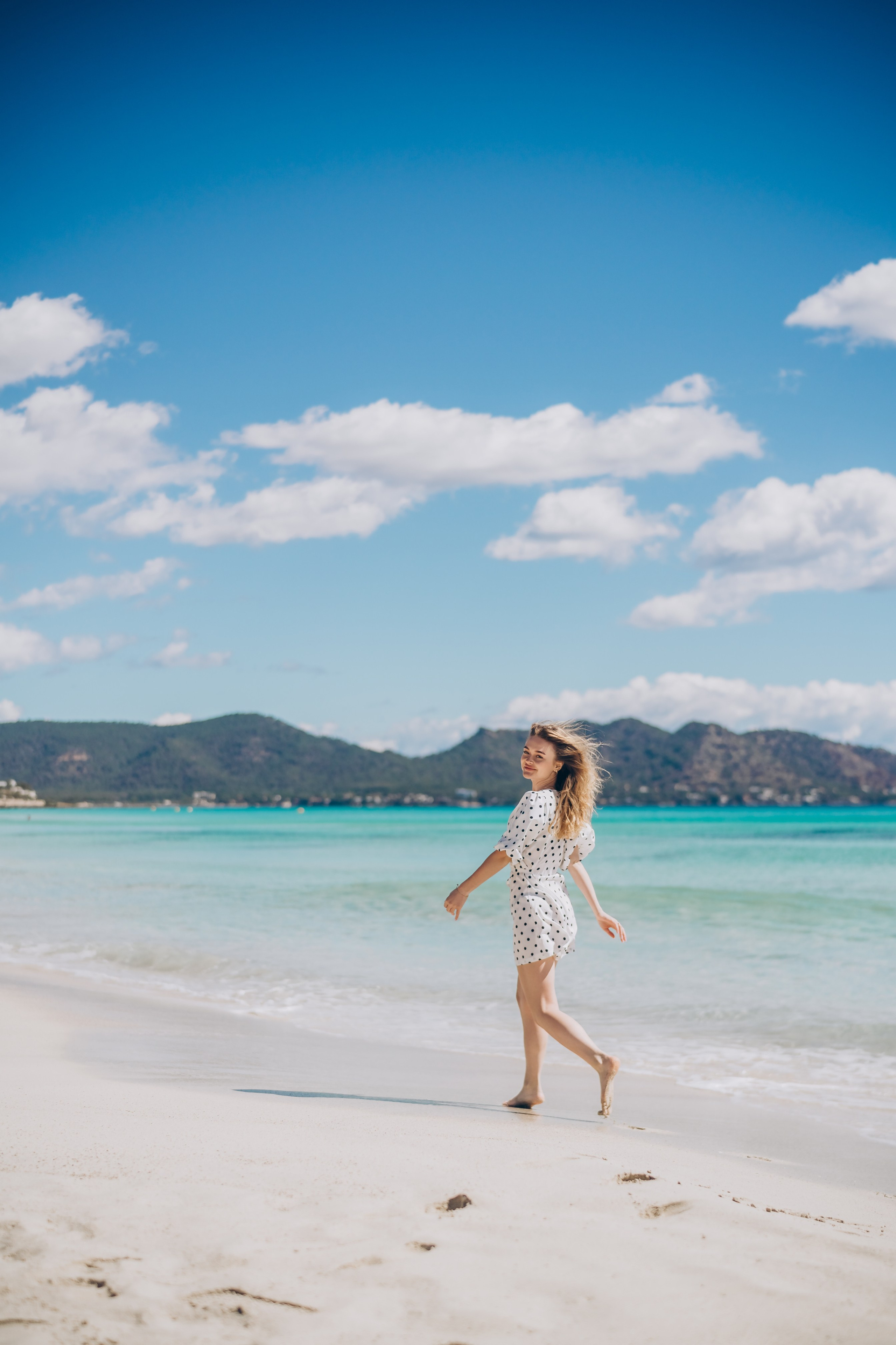 Sunny day. Photographer in Mallorca