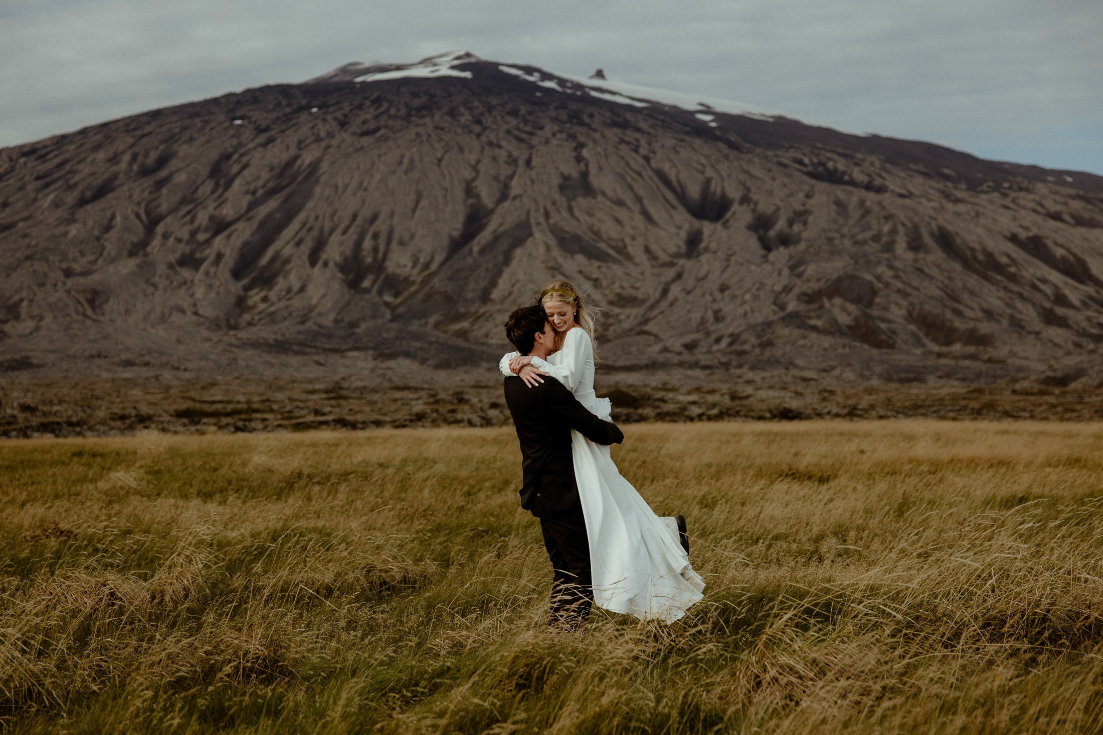 Iceland elopement at Budir Black Church | Snæfellsnes wedding by Iceland elopement photographer & videographer. Iceland elopement photographer & videographer